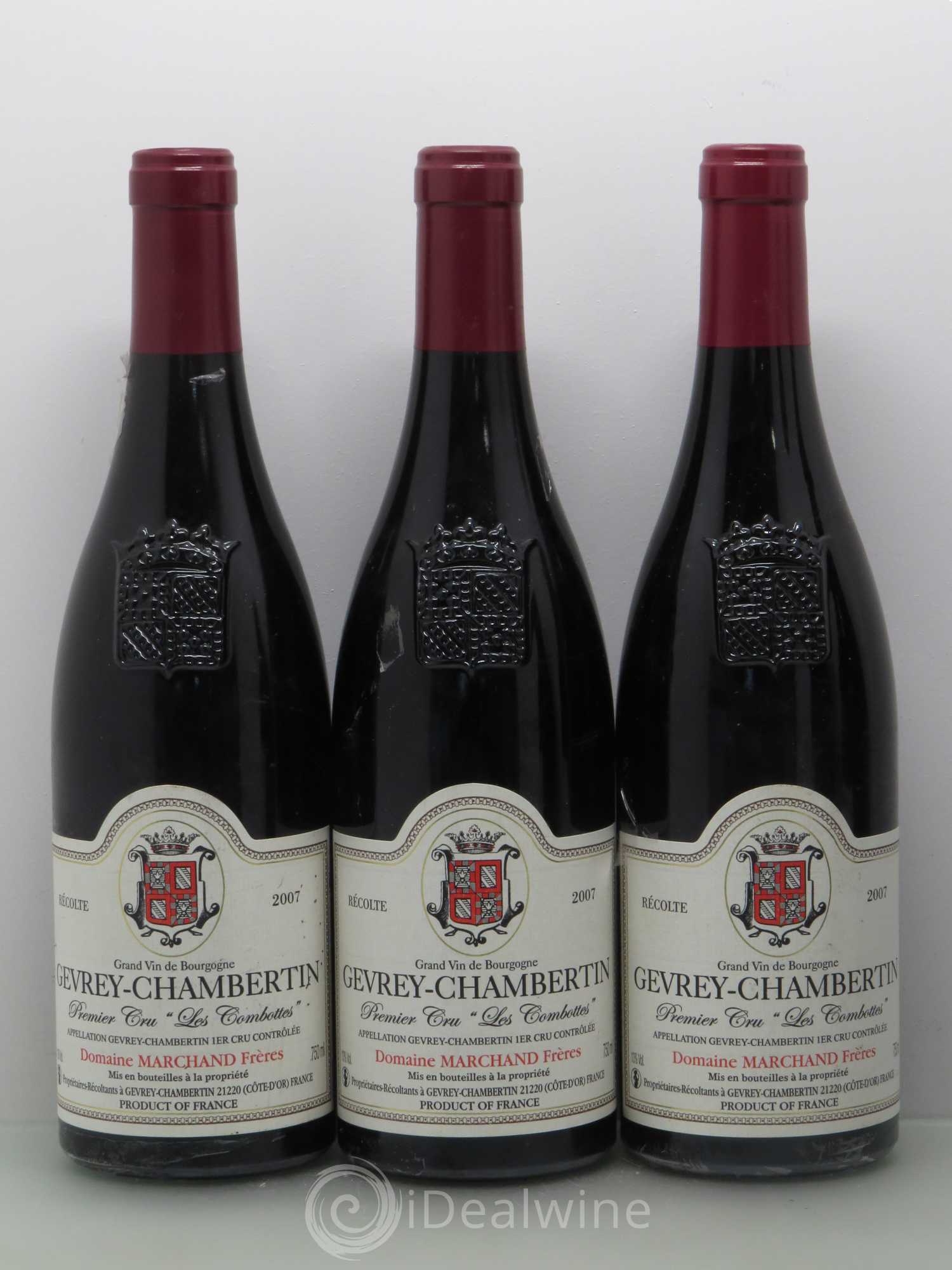 Gevrey-Chambertin 1er Cru Marchand Denis Les Combottes 2007 - Posten von 5 Flaschen - 1