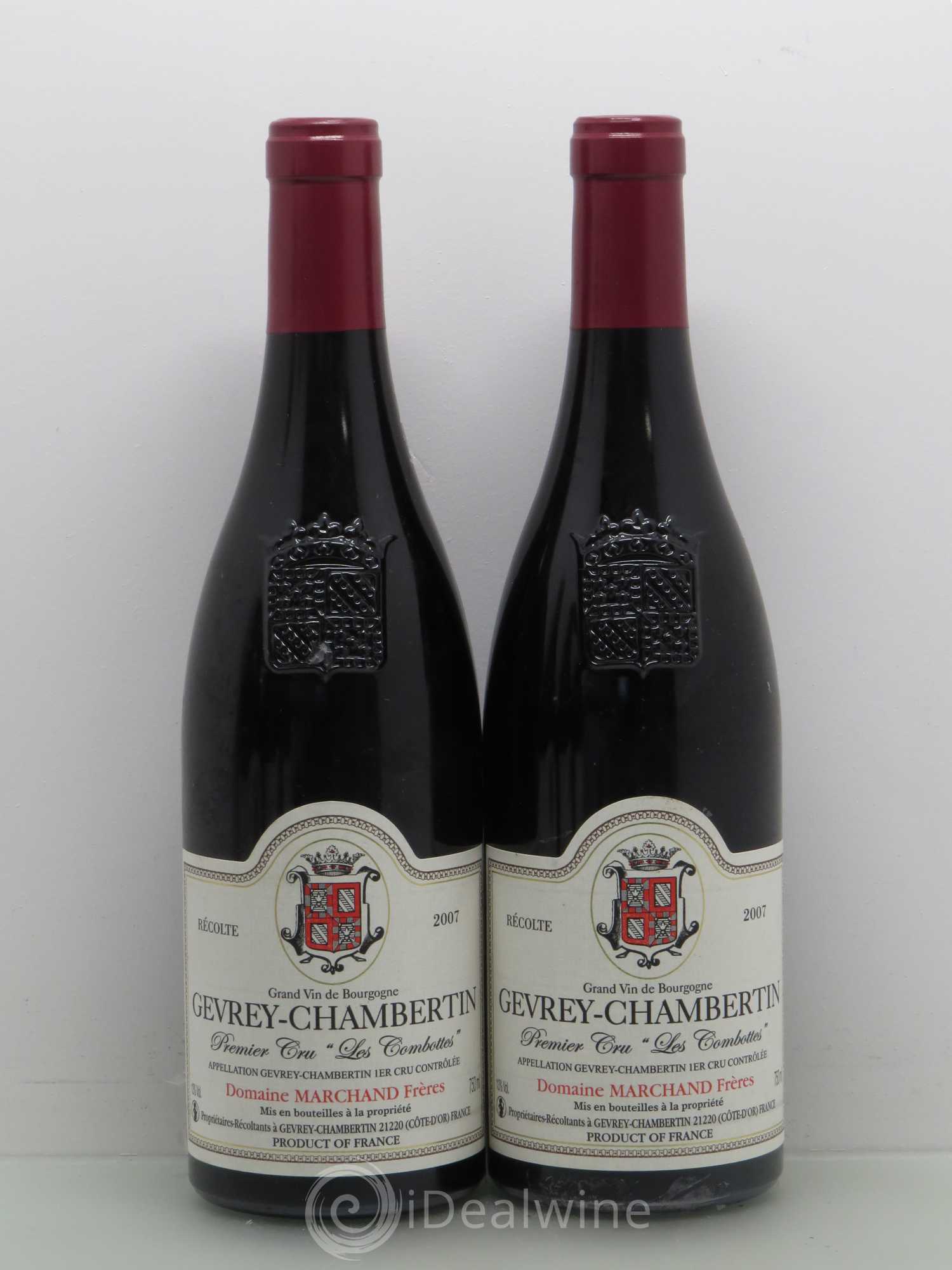 Gevrey-Chambertin 1er Cru Marchand Denis Les Combottes 2007 - Posten von 5 Flaschen - 2