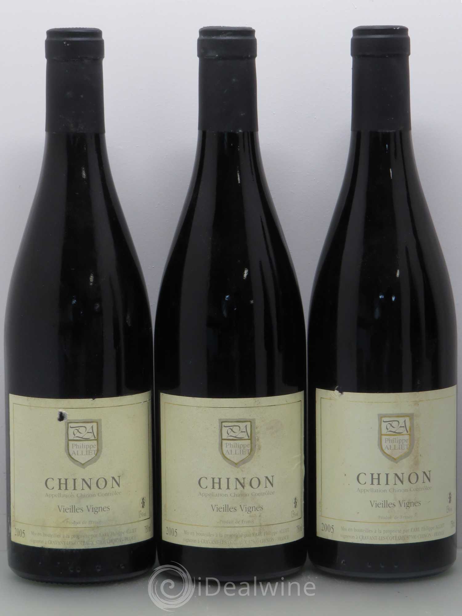 Chinon Vieilles Vignes Philippe Alliet 2005 - Lot de 5 bouteilles - 1