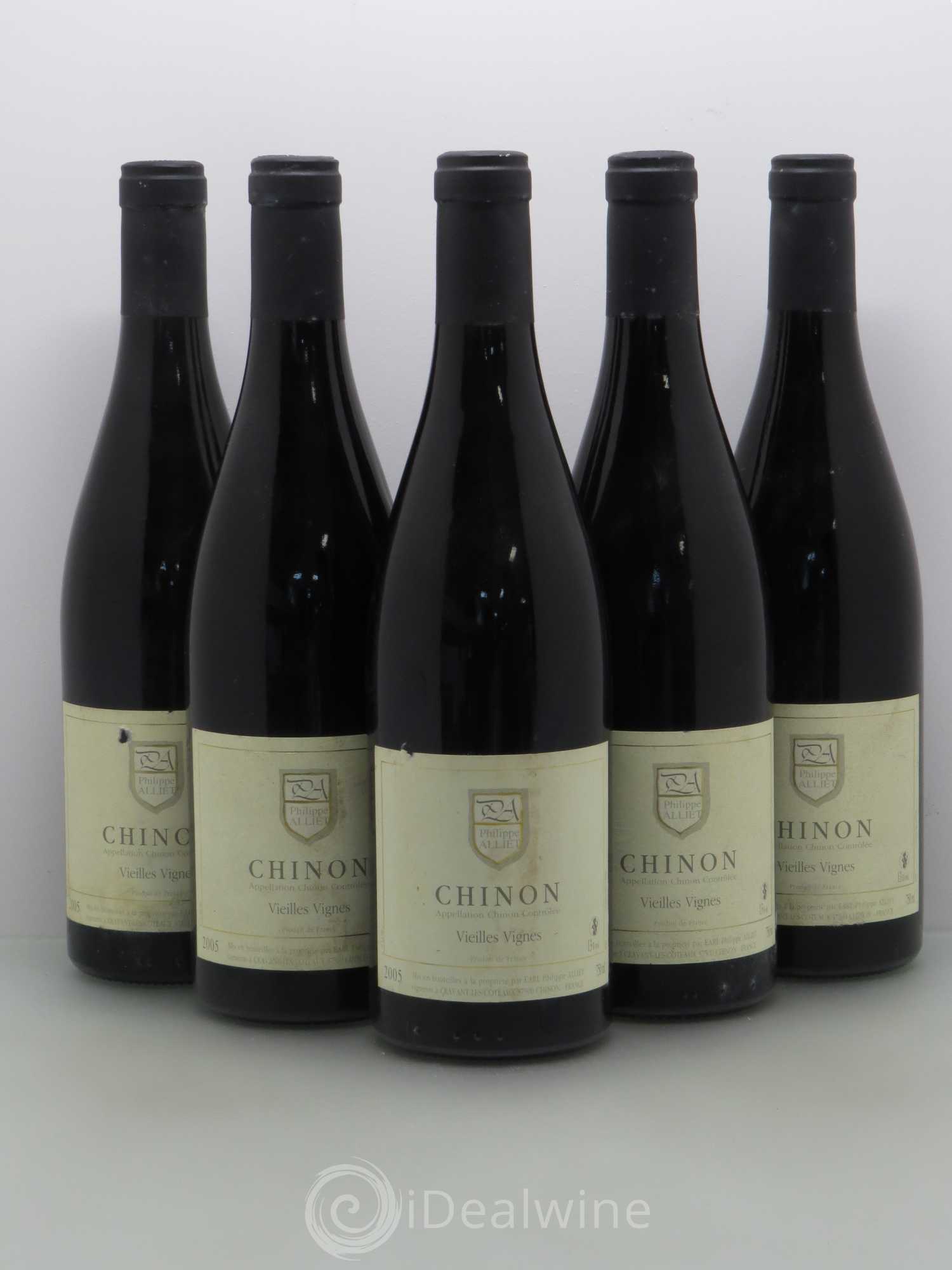 Chinon Vieilles Vignes Philippe Alliet 2005 - Lot de 5 bouteilles - 0