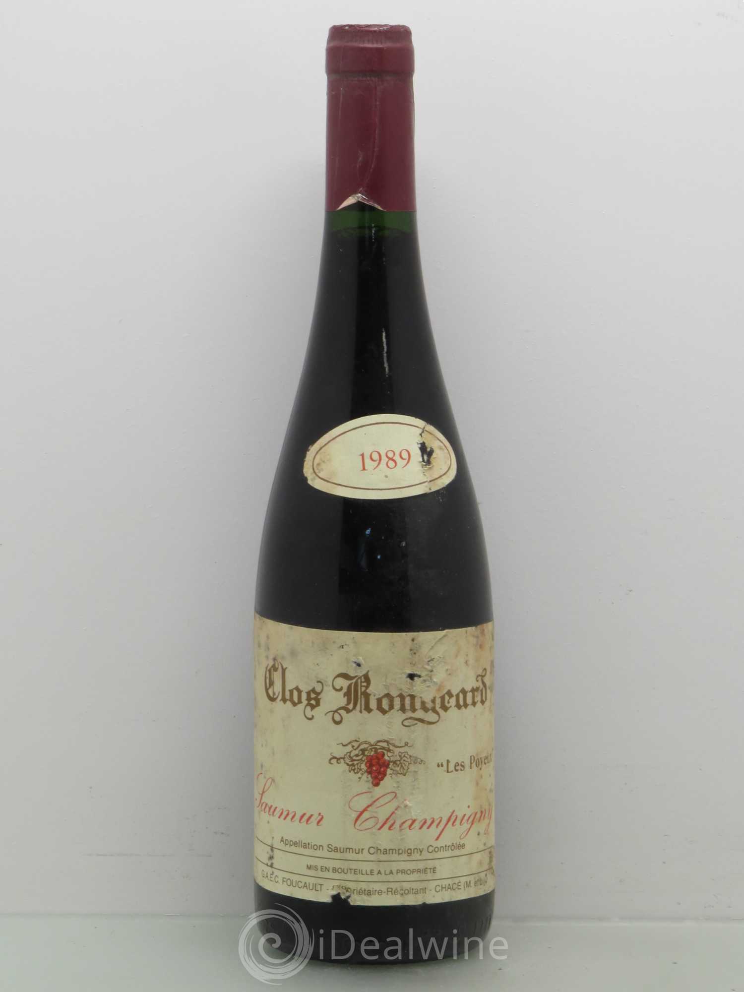 Saumur-Champigny Les Poyeux Clos Rougeard 1989 - Lot de 1 bouteille - 0