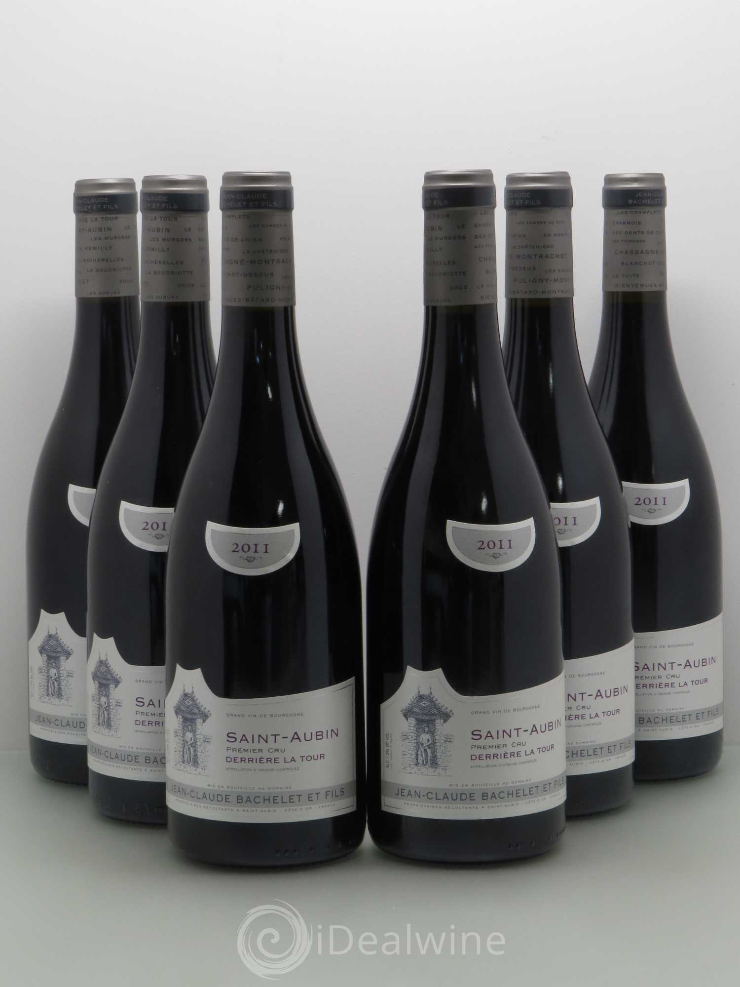 Saint-Aubin 1er Cru JC Bachelet Derriere La Tour 2011 - Posten von 6 Flaschen - 0
