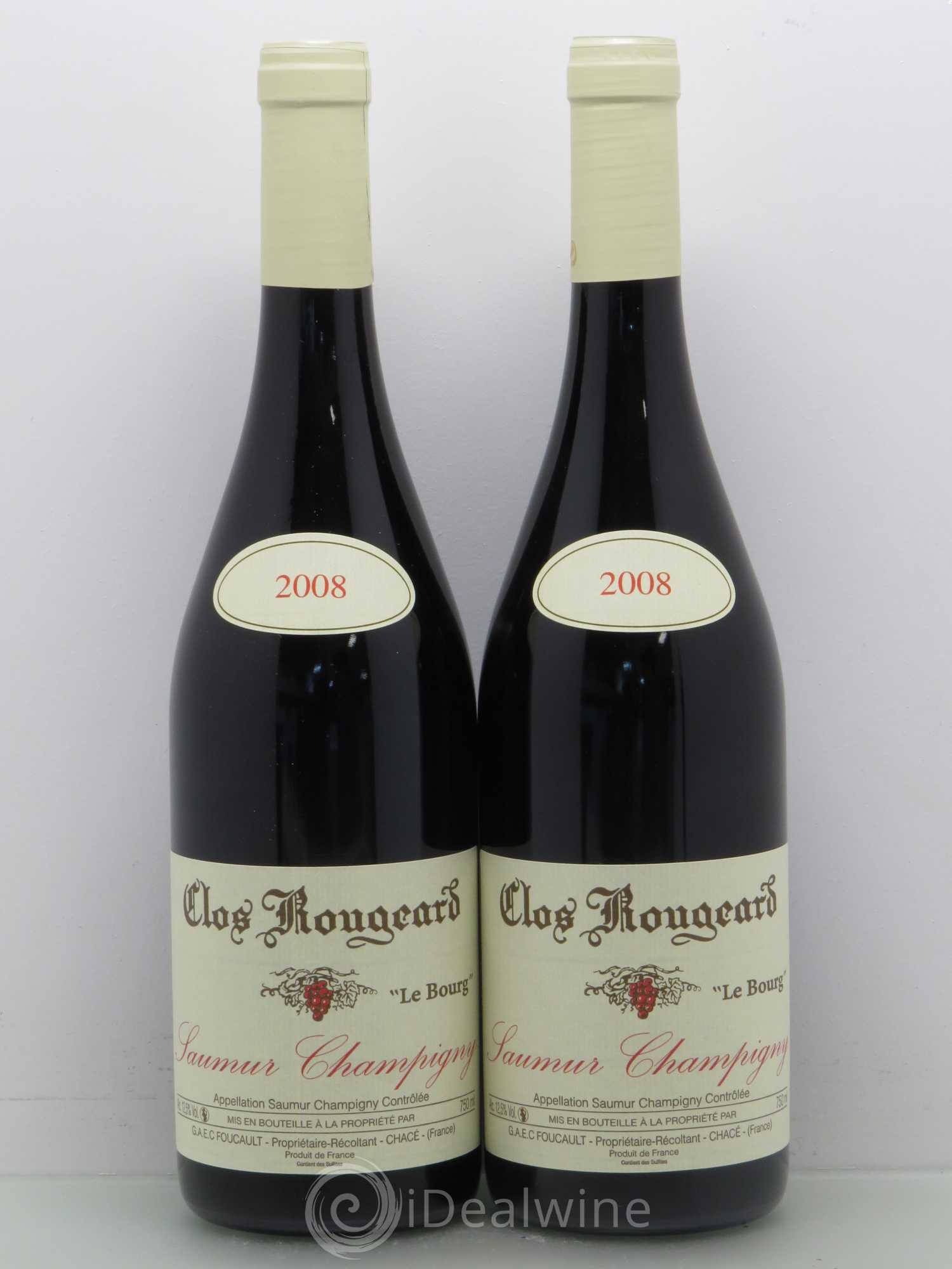 Saumur-Champigny Le Bourg Clos Rougeard 2008 - Lot de 2 bouteilles - 0