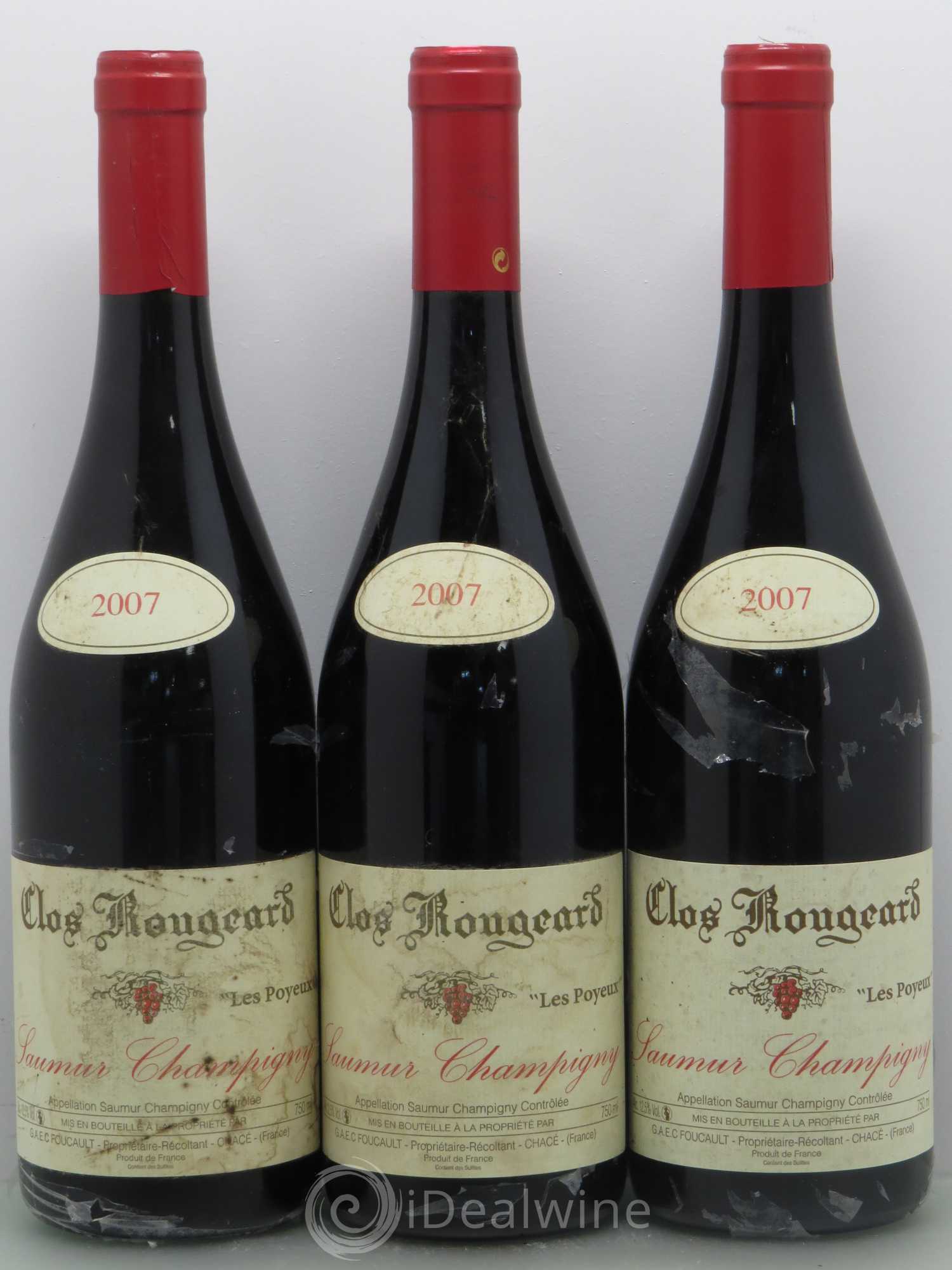 Saumur-Champigny Les Poyeux Clos Rougeard 2007 - Lot de 3 bouteilles - 0
