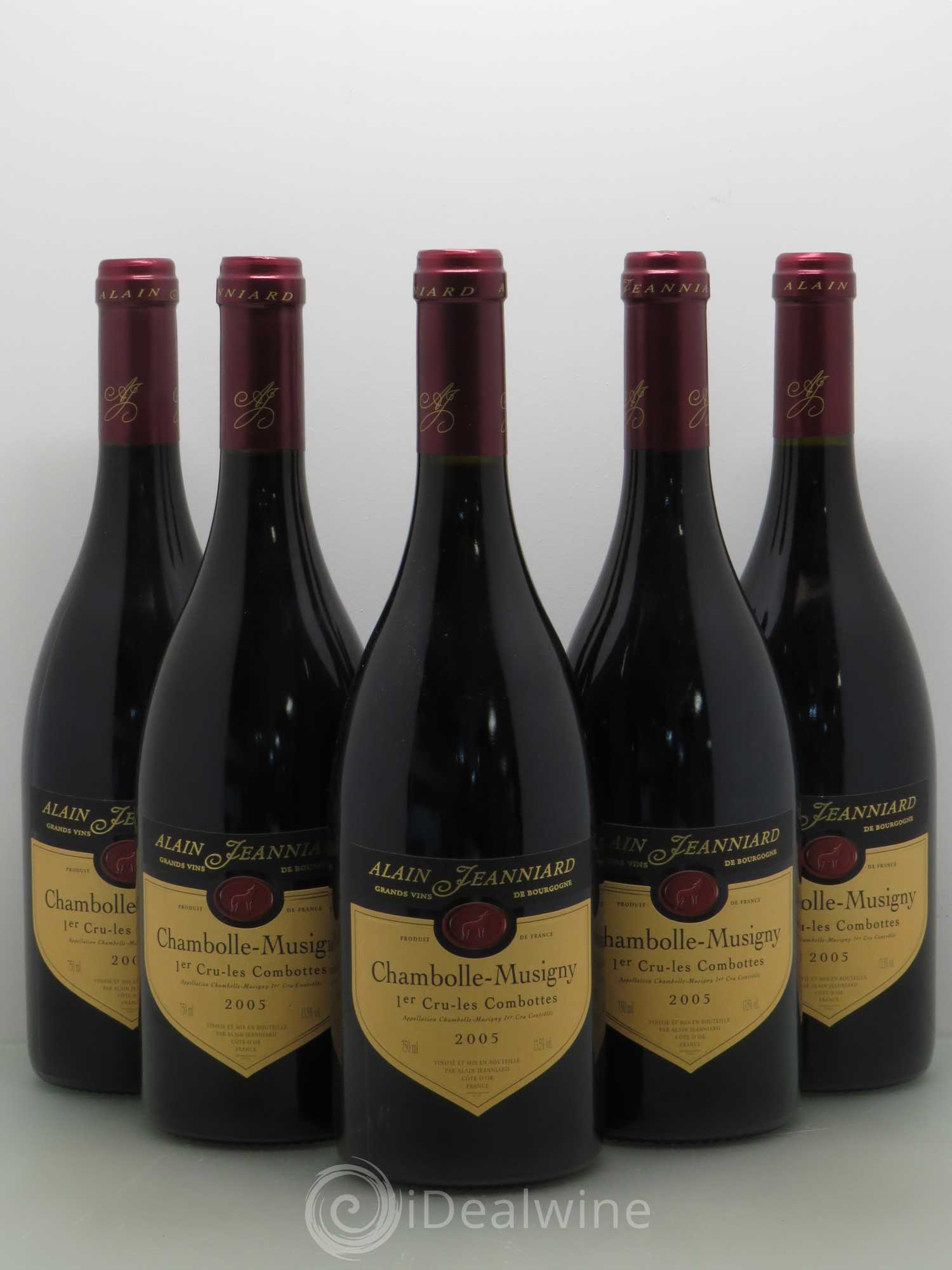 Chambolle-Musigny 1er Cru Jeanniard Les Combottes 2005 - Posten von 5 Flaschen - 0