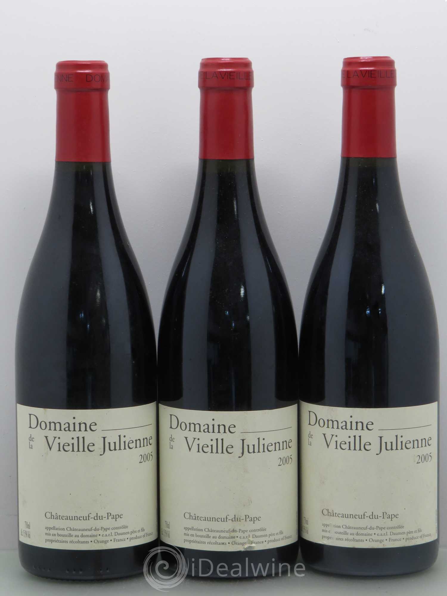 Châteauneuf-du-Pape Vieille Julienne (Domaine de la) Jean-Paul Daumen 2005 - Lot de 3 bouteilles - 0