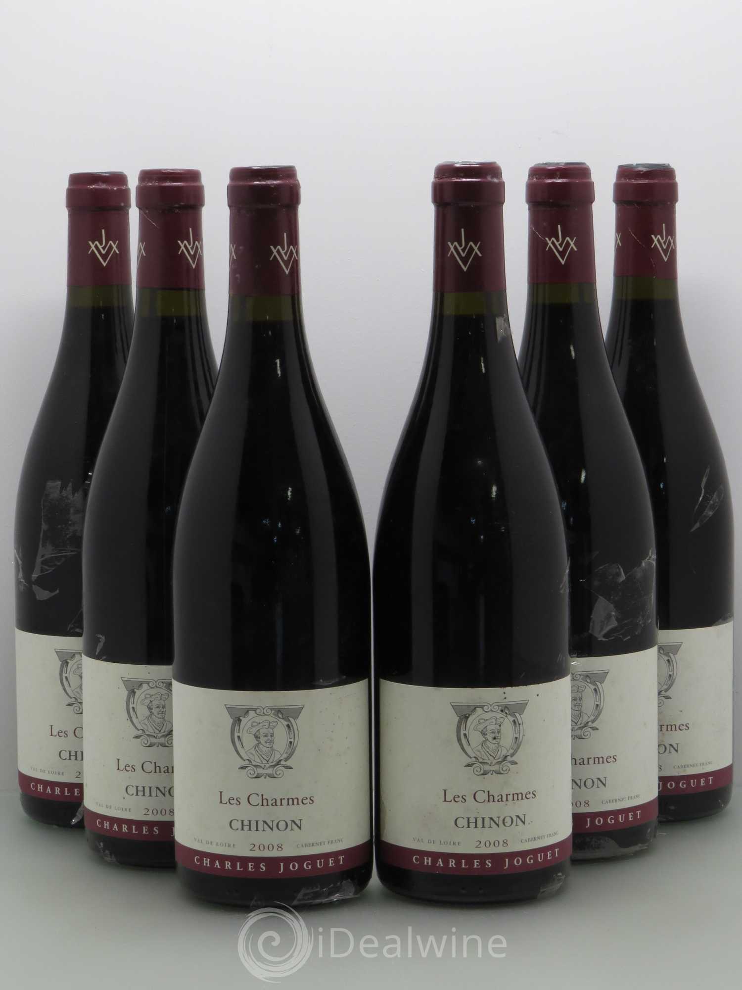 Chinon Les Charmes Charles Joguet 2008 - Lot de 6 bouteilles - 0