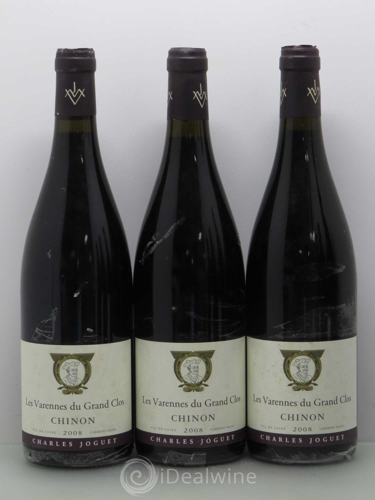 Chinon Les Varennes du Grand Clos Charles Joguet 2008 - Lot de 6 bouteilles - 1
