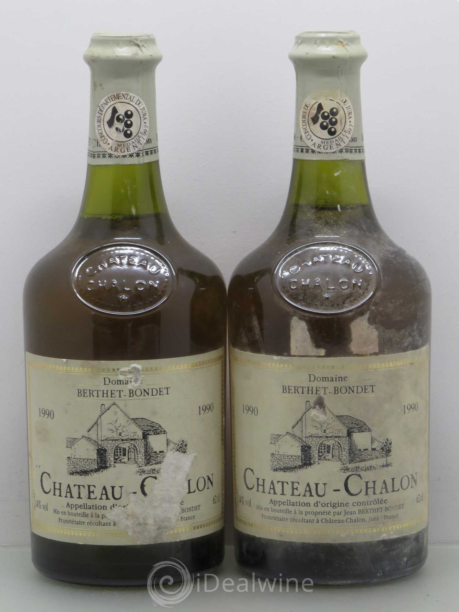 Château-Chalon Berthet-Bondet 1990 - Lot de 2 bouteilles - 0