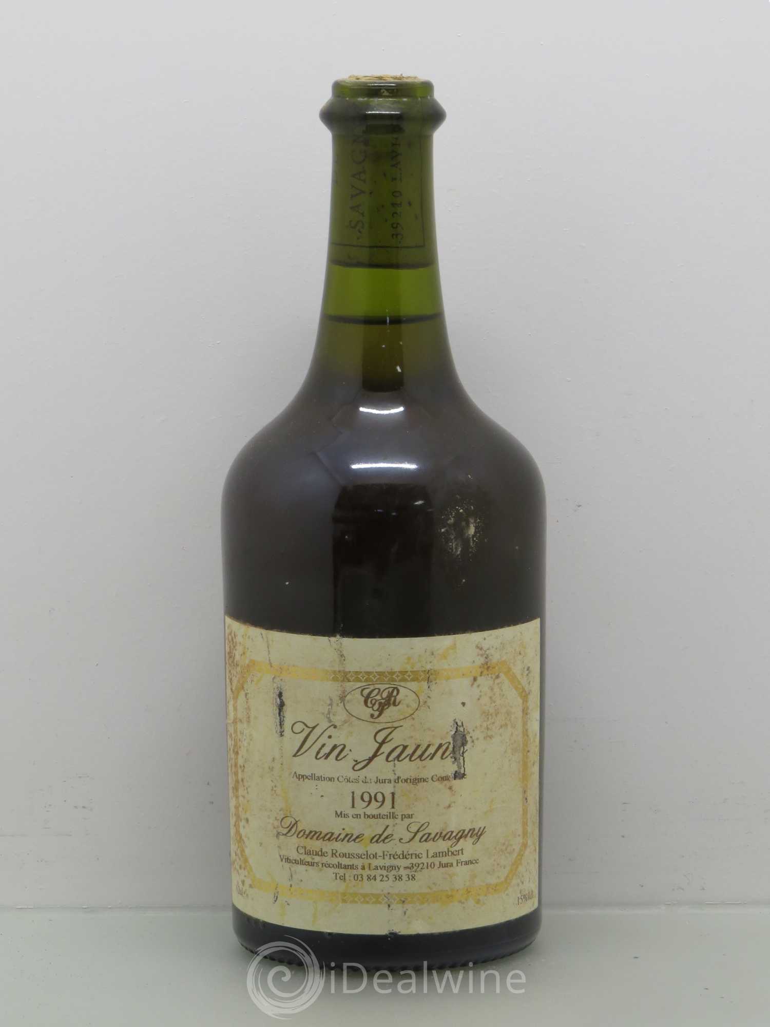 Arbois Vin Jaune Domaine de Savagny 1991 - Posten von 1 Flasche - 0