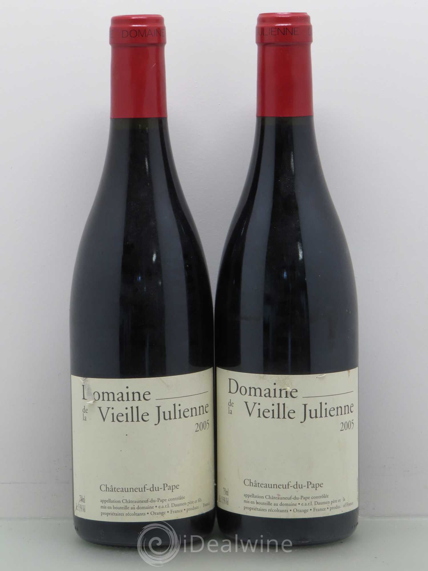 Châteauneuf-du-Pape Vieille Julienne (Domaine de la) Jean-Paul Daumen 2005 - Lot de 2 bouteilles - 0