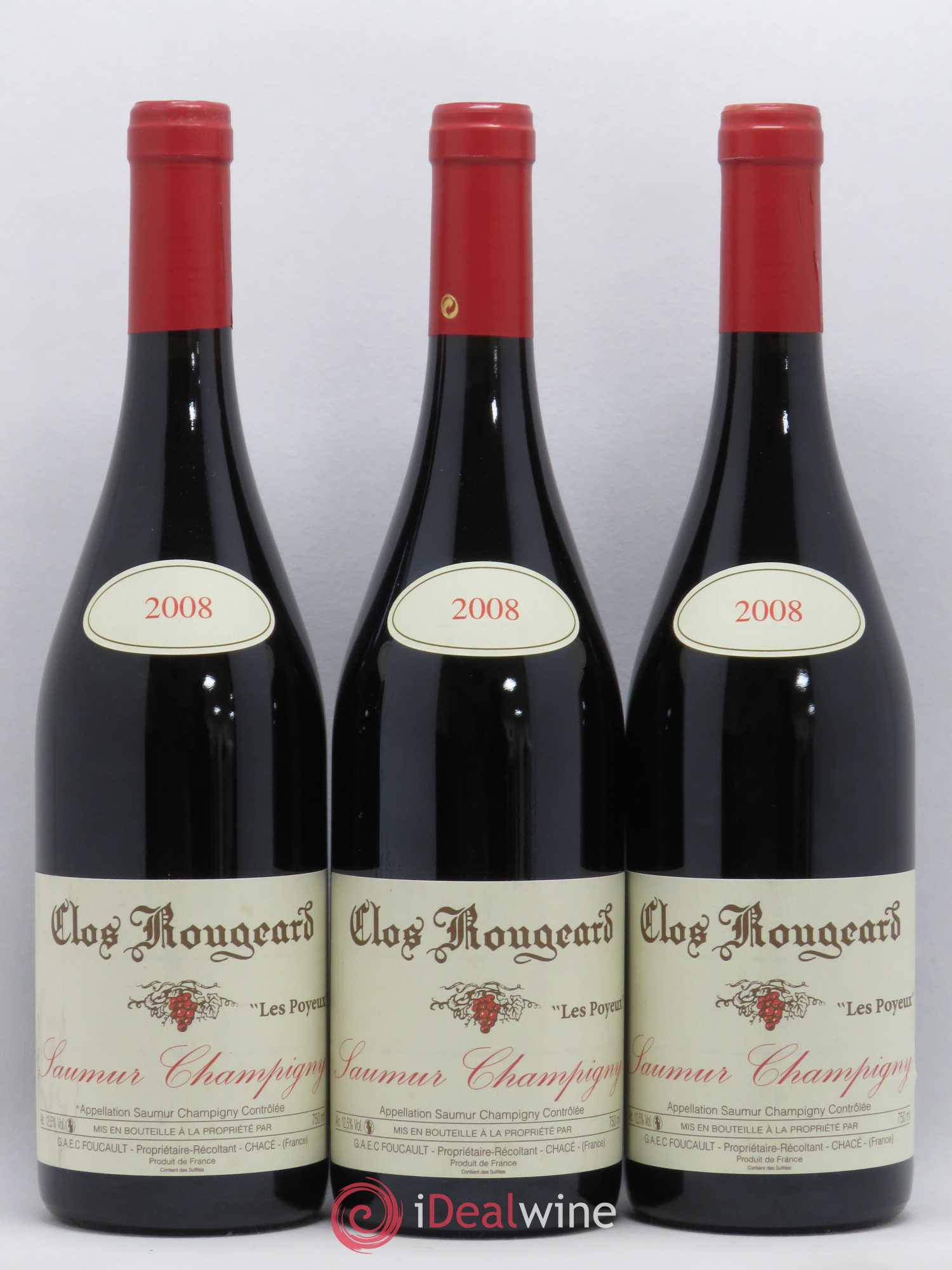 Saumur-Champigny Les Poyeux Clos Rougeard 2008 - Lot de 3 bouteilles - 0