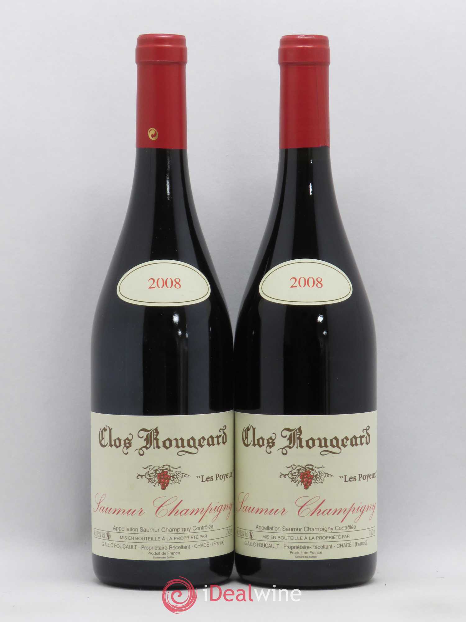Saumur-Champigny Les Poyeux Clos Rougeard 2008 - Lot de 2 bouteilles - 0