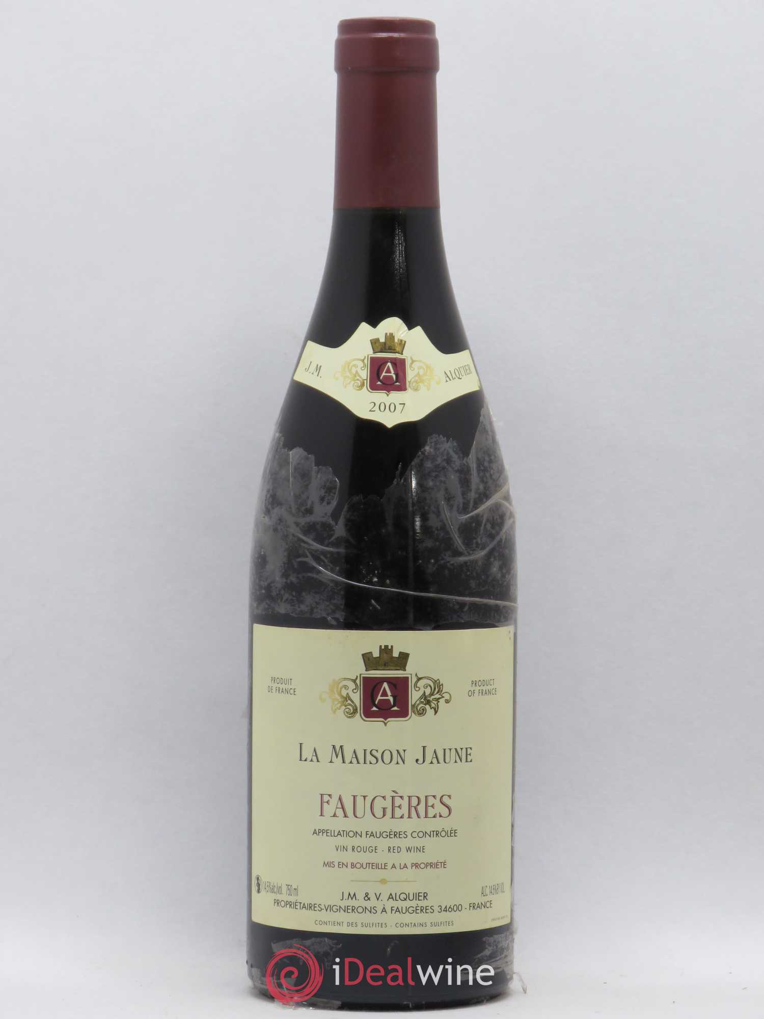 Faugères La Maison Jaune Jean-Michel Alquier 2007 - Lot de 1 bouteille - 0