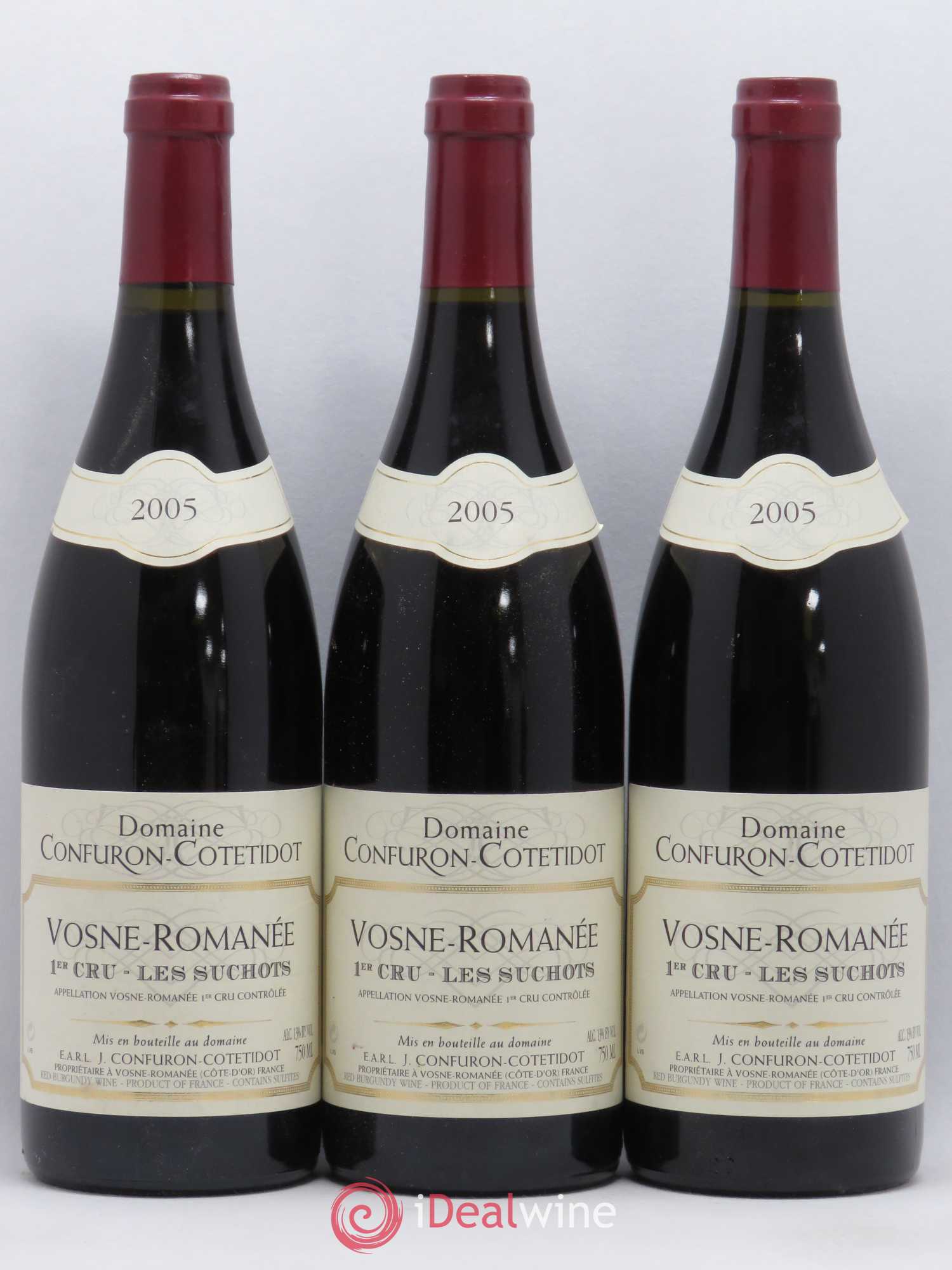 Vosne-Romanée 1er Cru Les Suchots Confuron-Cotetidot 2005 - Lot de 3 bouteilles - 0