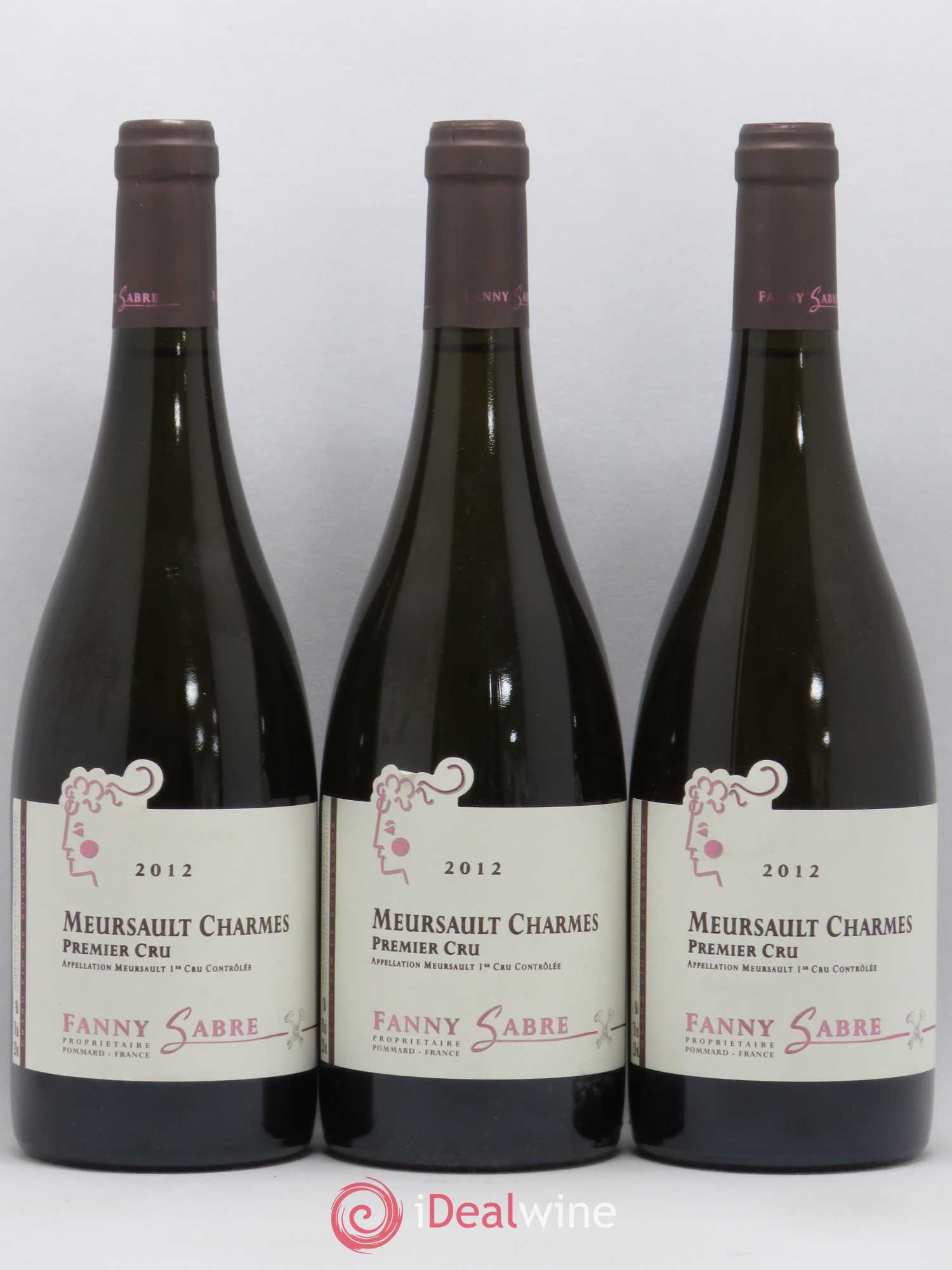 Meursault 1er Cru Charmes Fanny Sabre 2012 - Posten von 3 Flaschen - 0