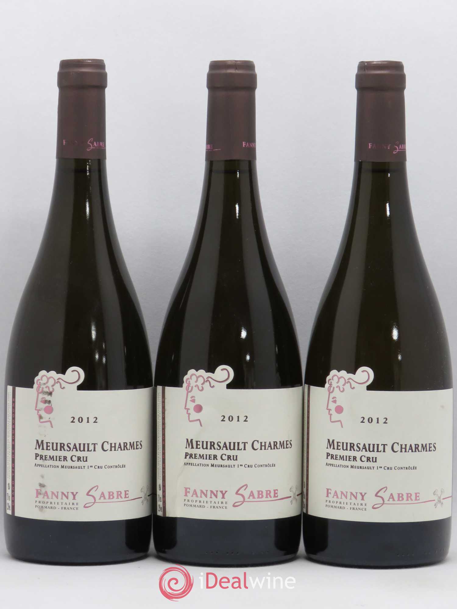Meursault 1er Cru Charmes Fanny Sabre 2012 - Posten von 3 Flaschen - 0