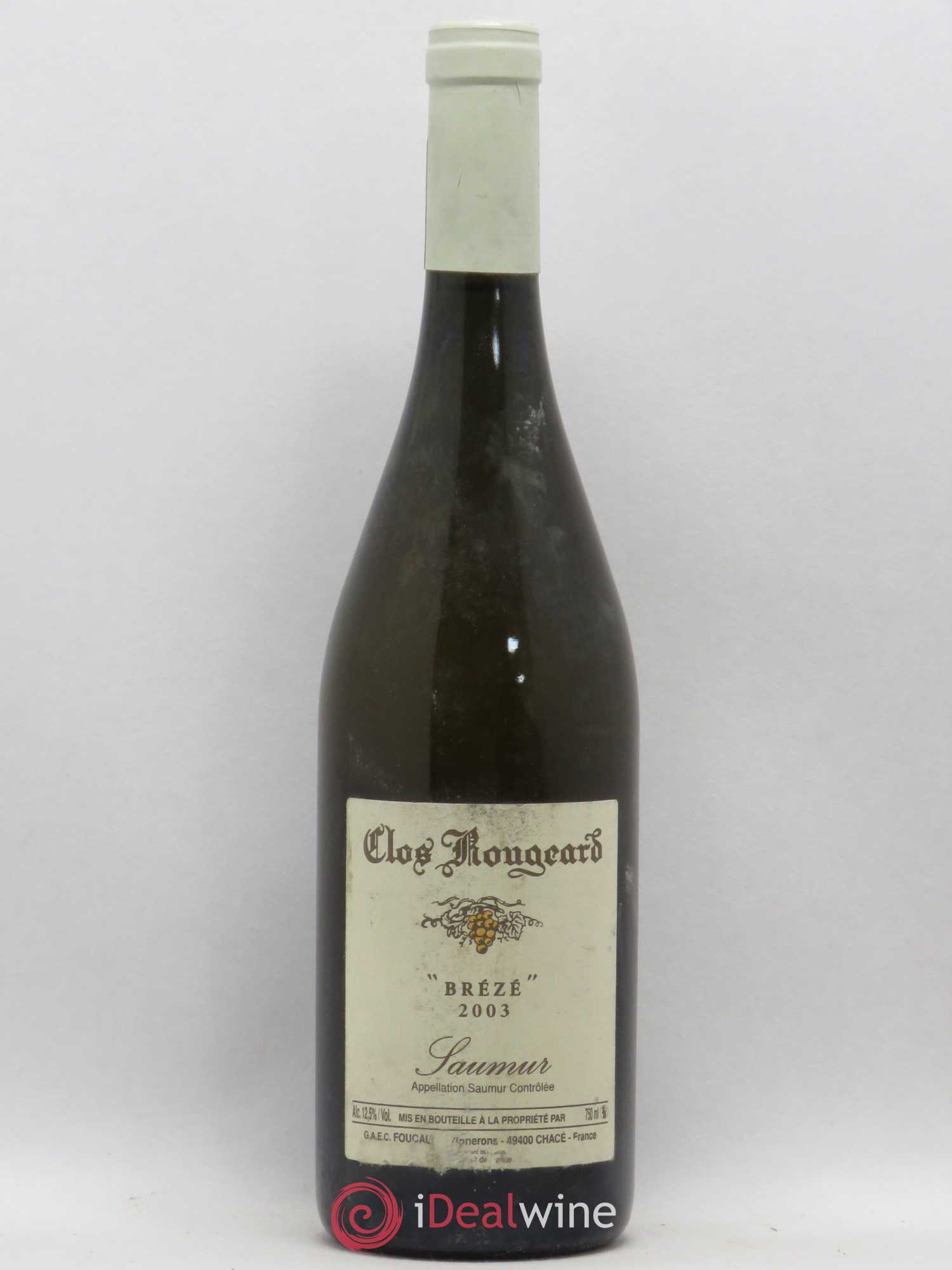 Saumur Brézé Clos Rougeard 2003 - Lot de 1 bouteille - 0