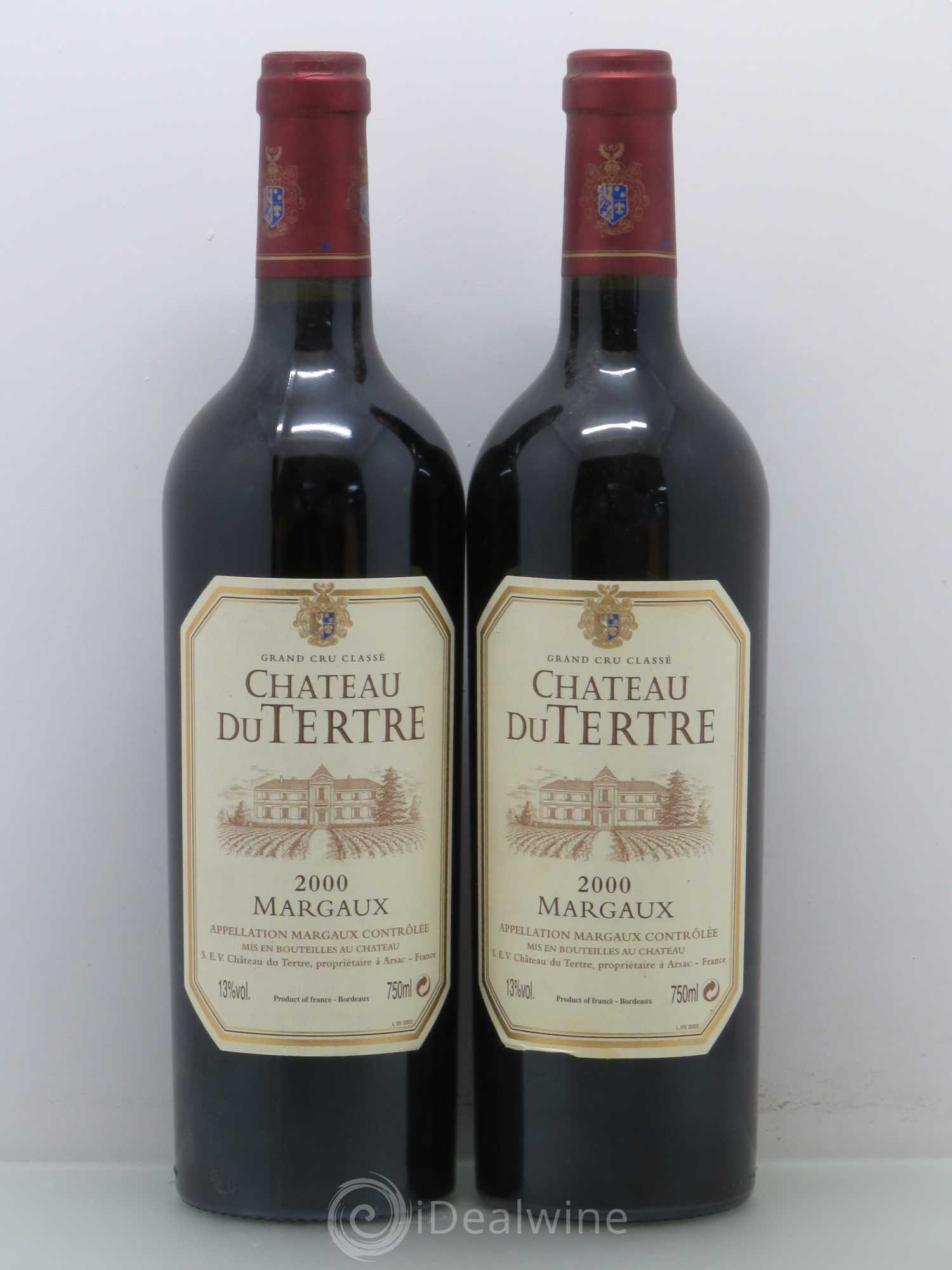 Château du Tertre 5ème Grand Cru Classé 2000 - Lot de 4 bouteilles - 2