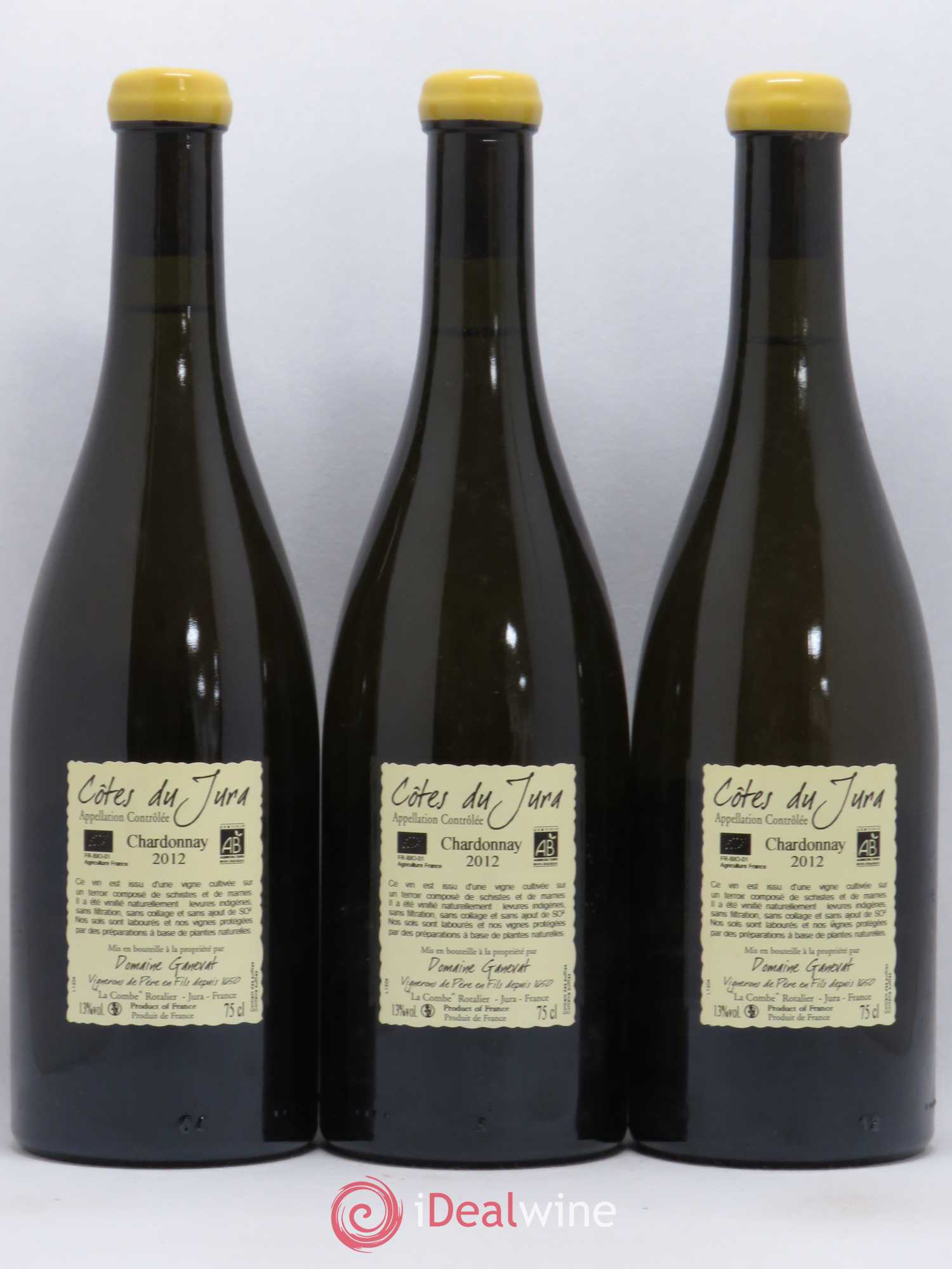 Côtes du Jura Grusse en Billat Jean-François Ganevat (Domaine) 2012 - Lot de 3 bouteilles - 1