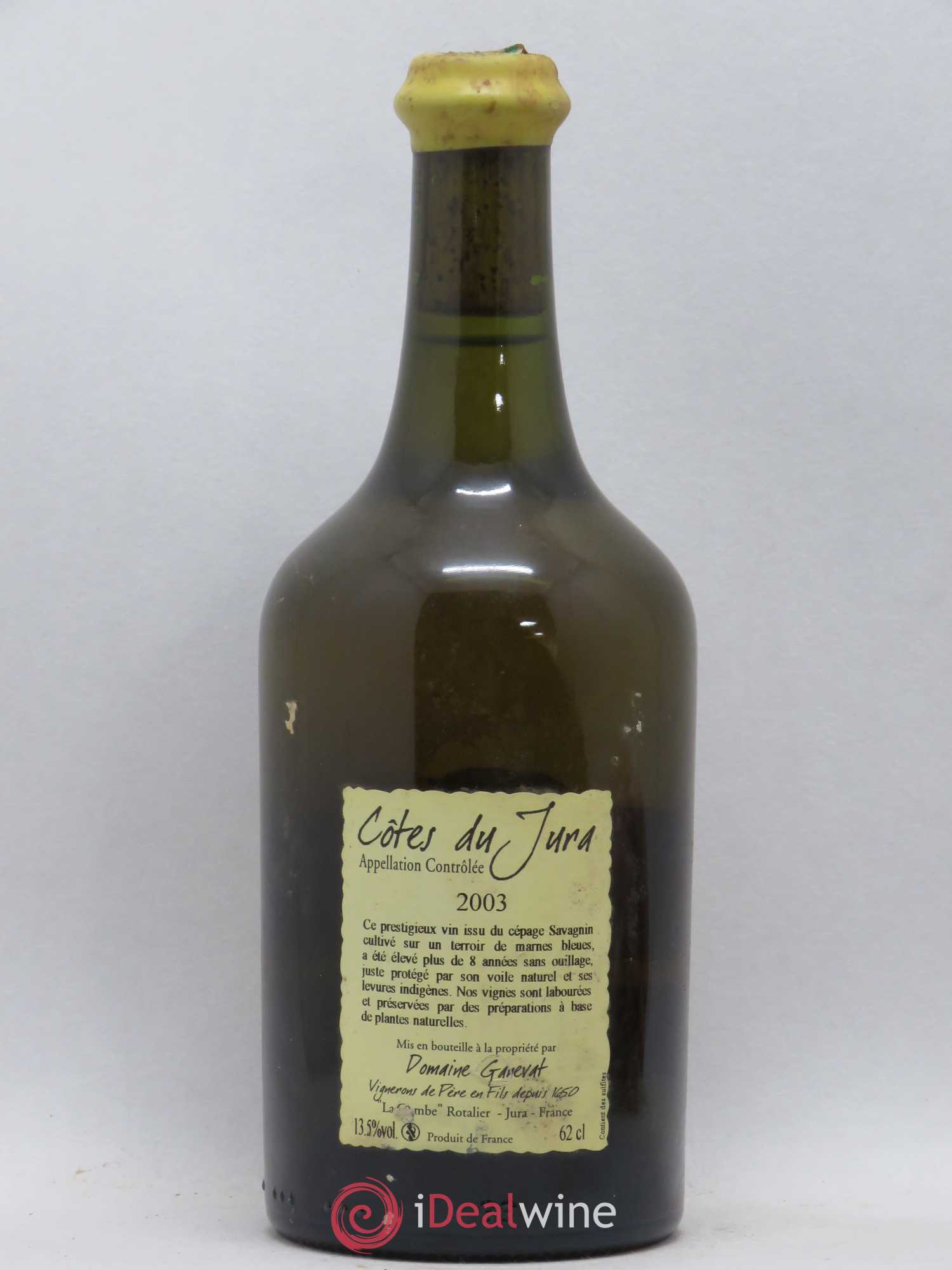 Côtes du Jura Vin Jaune Jean-François Ganevat (Domaine) 2003 - Lot de 1 bouteille - 1
