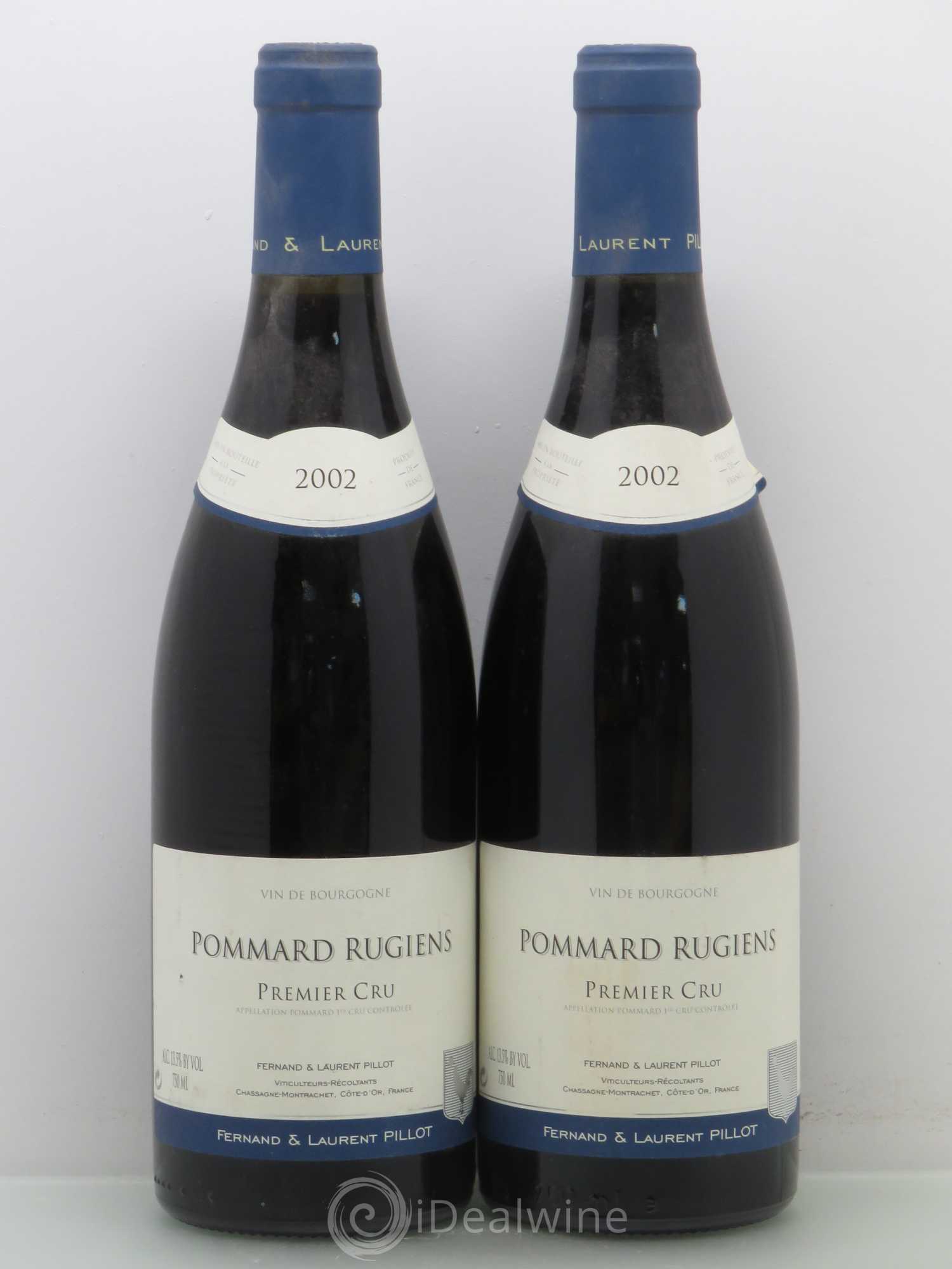 Pommard 1er Cru Rugiens Pillot 2002 - Lot de 2 bouteilles - 0