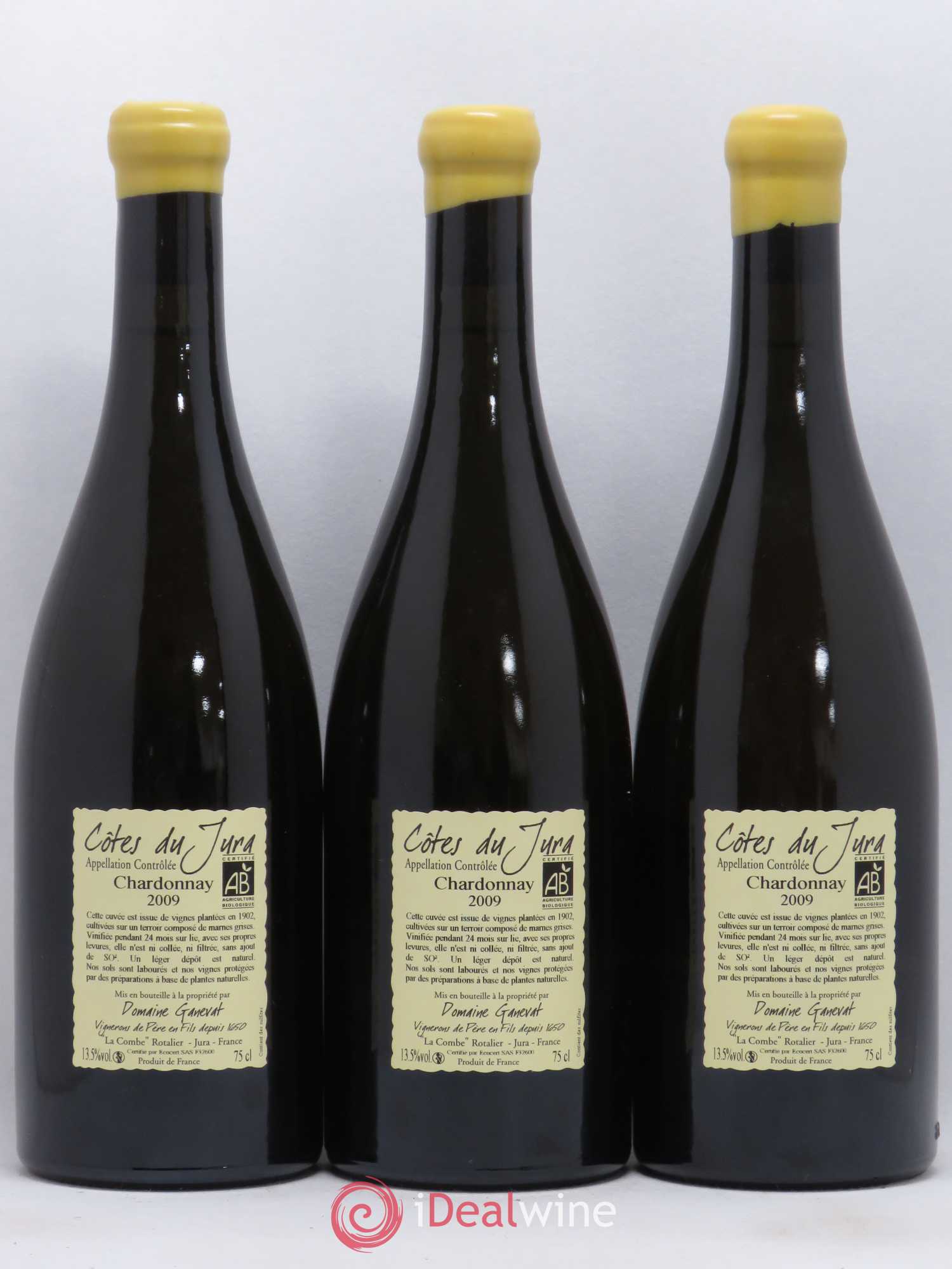 Côtes du Jura Les Chalasses Vieilles Vignes Jean-François Ganevat (Domaine) 2009 - Lot de 3 bouteilles - 1
