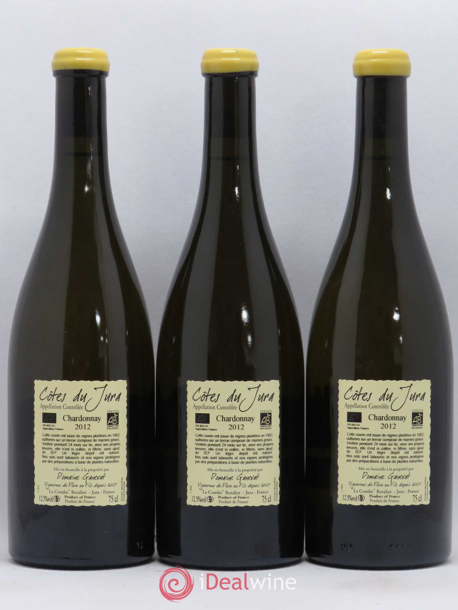 Côtes du Jura Les Chalasses Vieilles Vignes Jean-François Ganevat (Domaine) 2012 - Lot de 3 bouteilles - 1