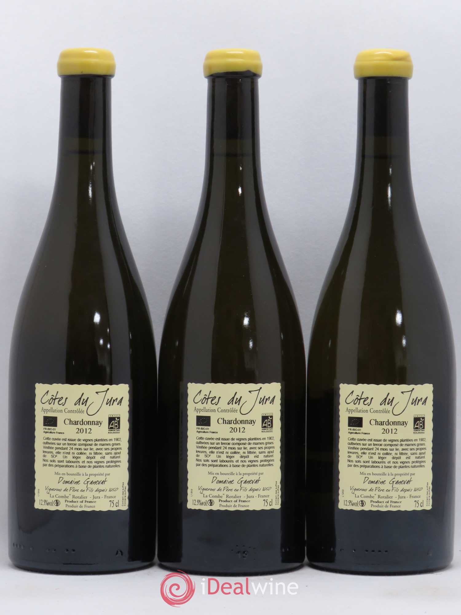 Côtes du Jura Les Chalasses Vieilles Vignes Jean-François Ganevat (Domaine) 2012 - Lot de 3 bouteilles - 1