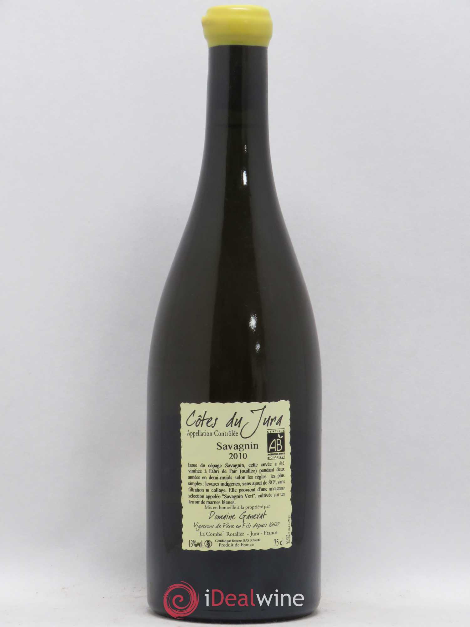 Côtes du Jura Les Chalasses Marnes Bleues Jean-François Ganevat (Domaine) 2010 - Lot de 1 bouteille - 1
