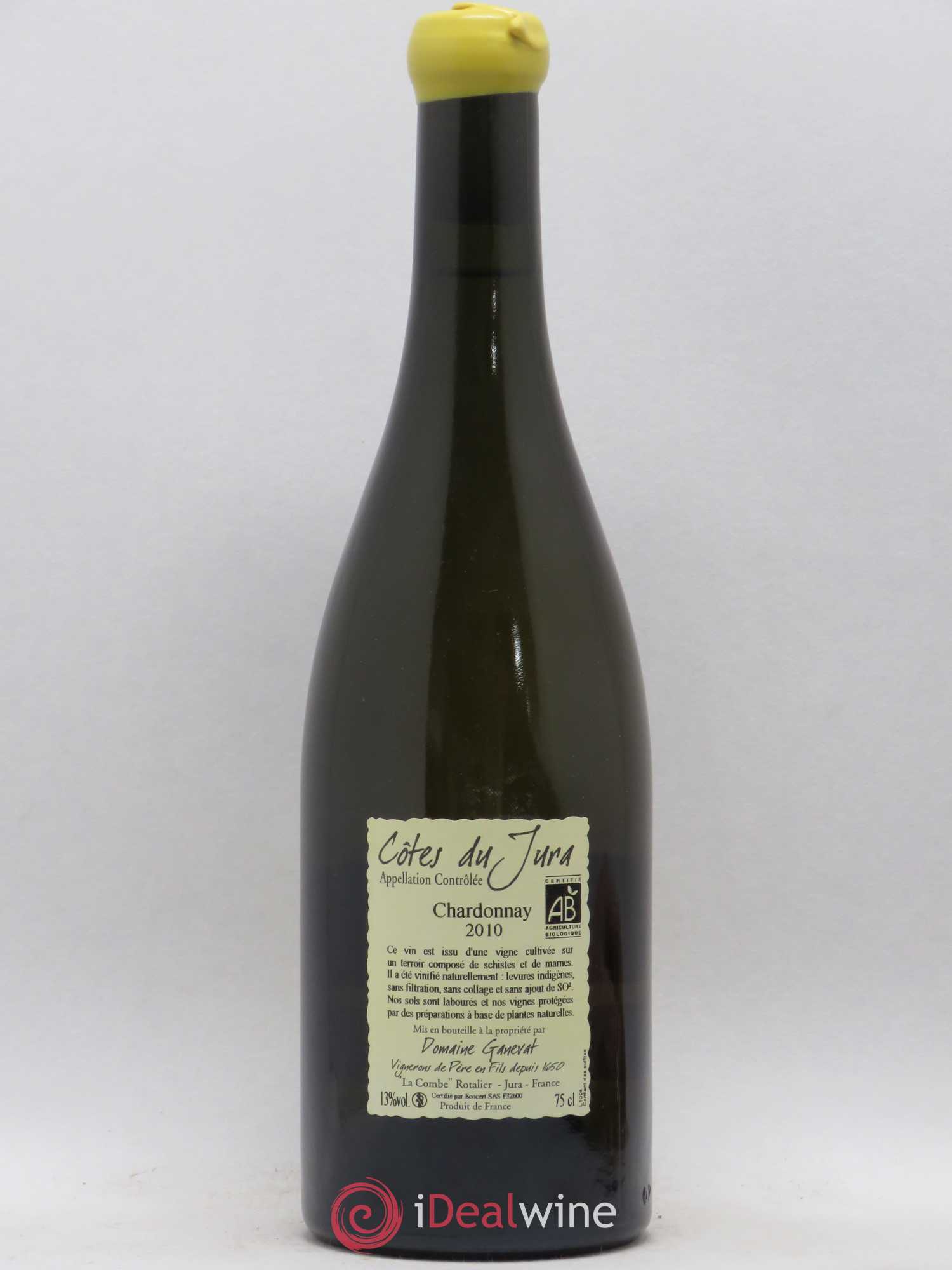 Côtes du Jura Grusse en Billat Jean-François Ganevat (Domaine) 2010 - Lot de 1 bouteille - 1