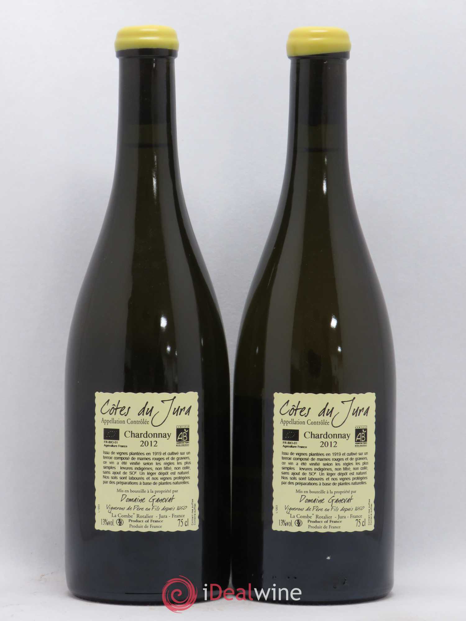 Côtes du Jura Les Grands Teppes Vieilles Vignes Jean-François Ganevat (Domaine) 2012 - Lot de 2 bouteilles - 1