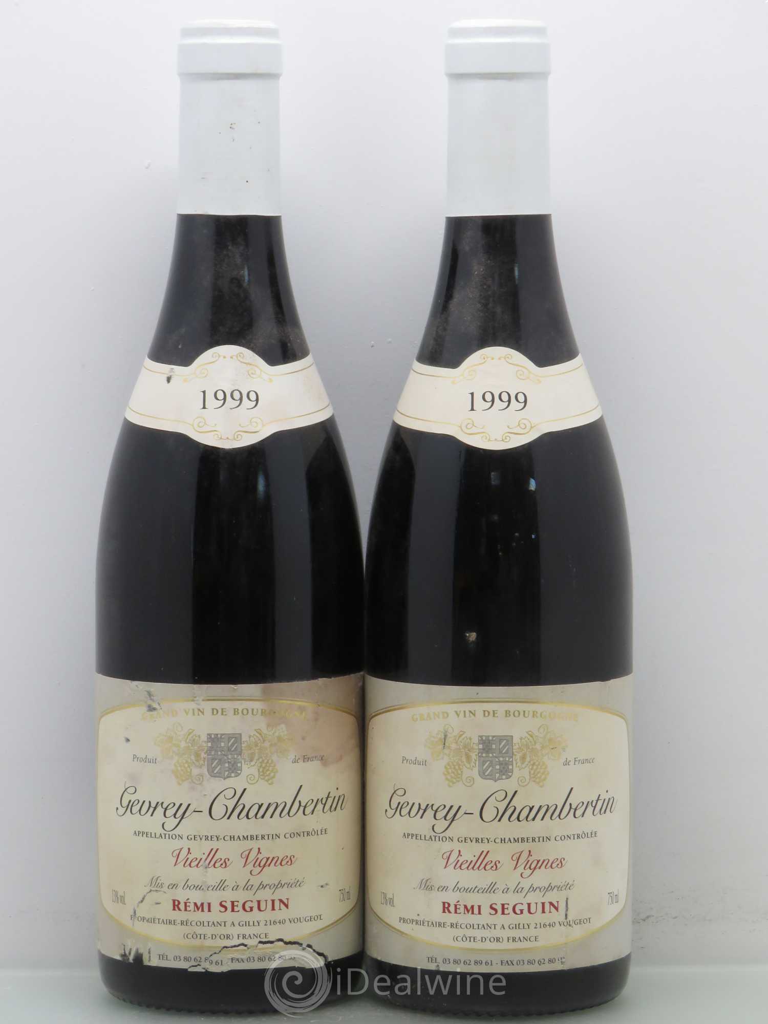 Gevrey-Chambertin Rémi Seguin Vieilles Vignes 1999 - Posten von 2 Flaschen - 0
