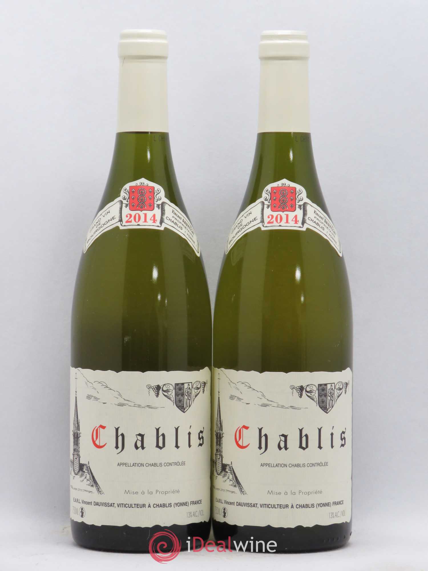 Chablis Vincent Dauvissat (Domaine) 2014 - Lot de 2 bouteilles - 0