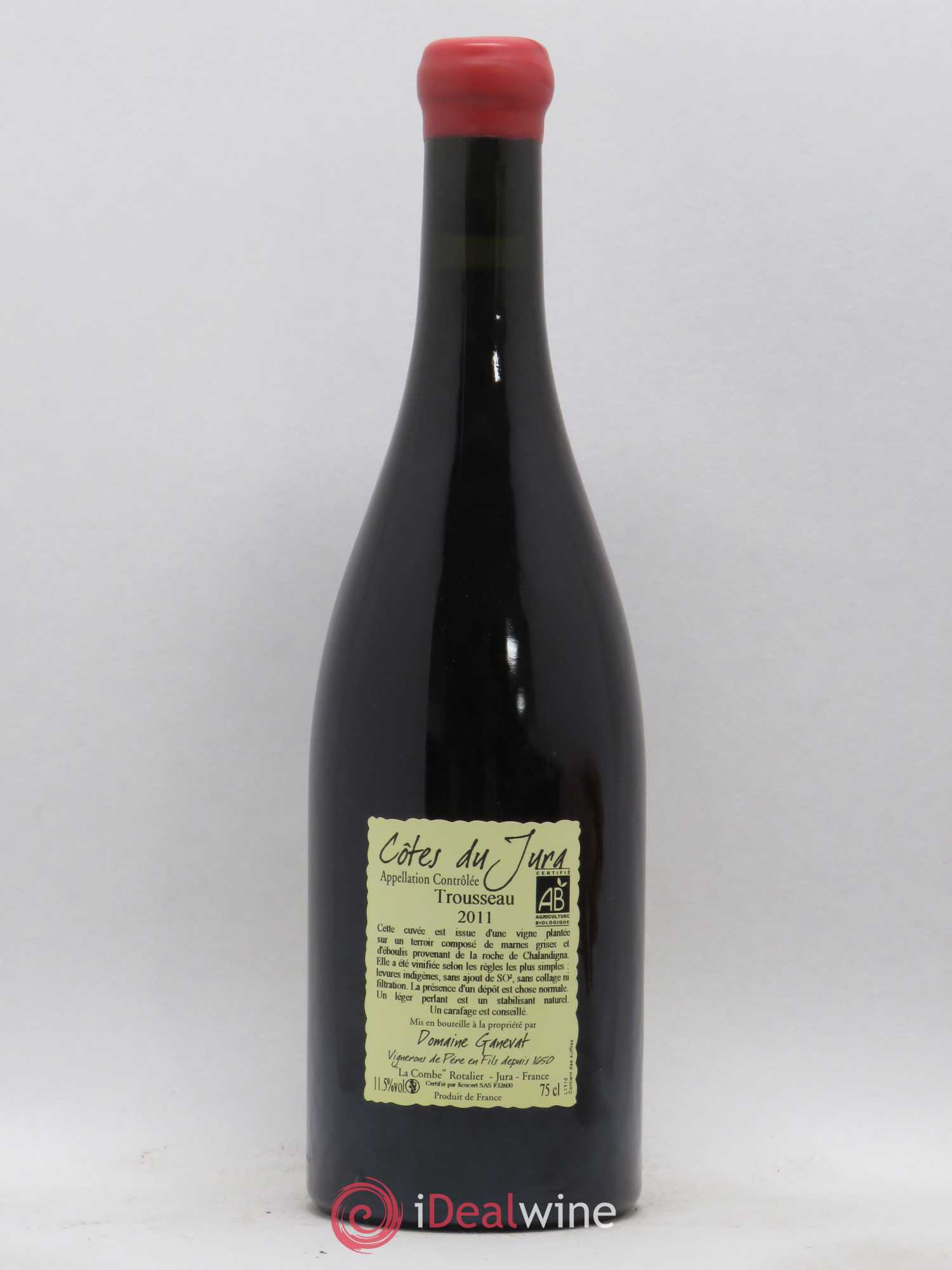 Côtes du Jura Plein Sud Jean-François Ganevat (Domaine) 2011 - Lot de 1 bouteille - 1