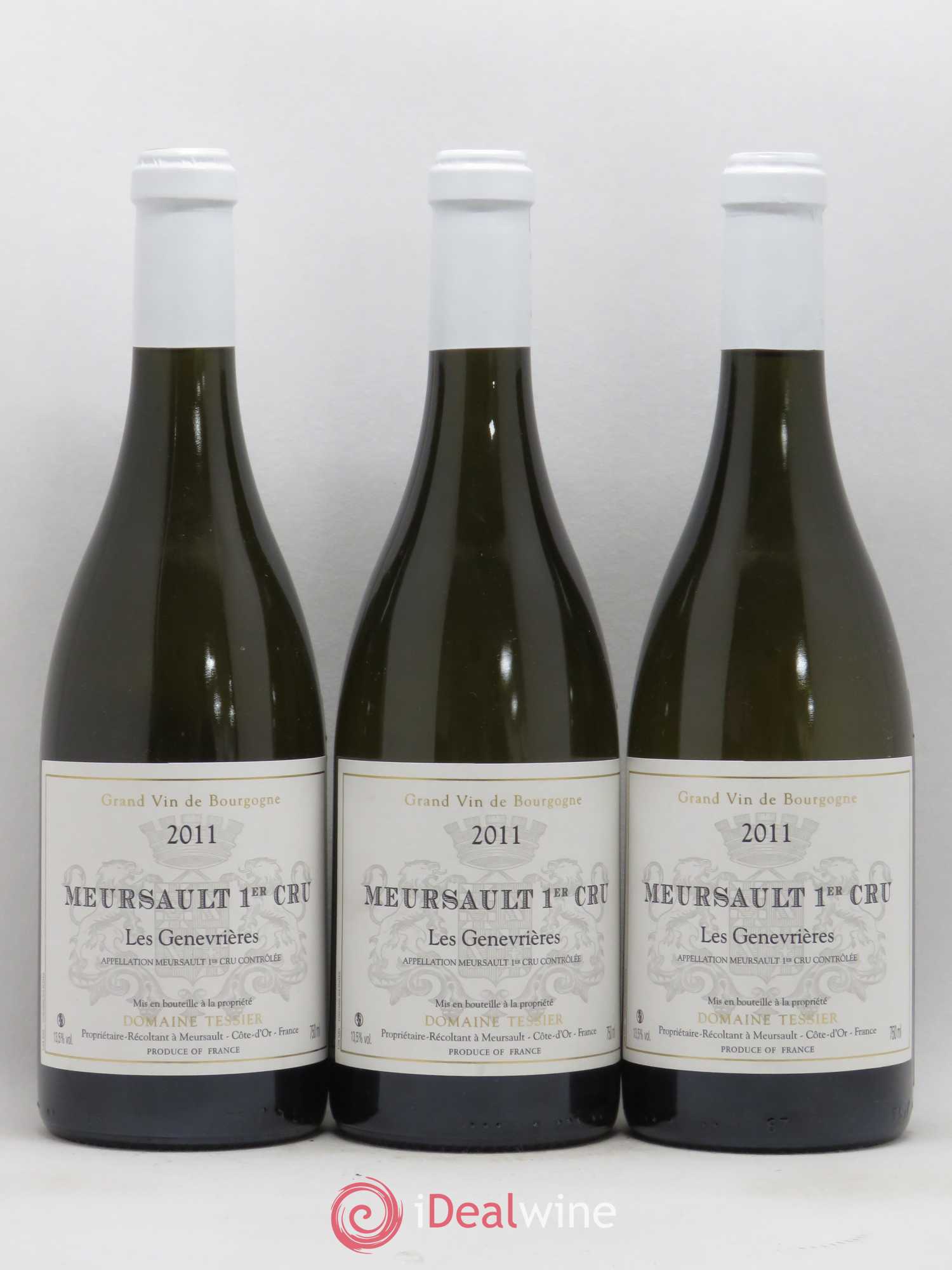 Meursault 1er Cru Les Genevrières Domaine Tessier 2011 - Posten von 3 Flaschen - 0
