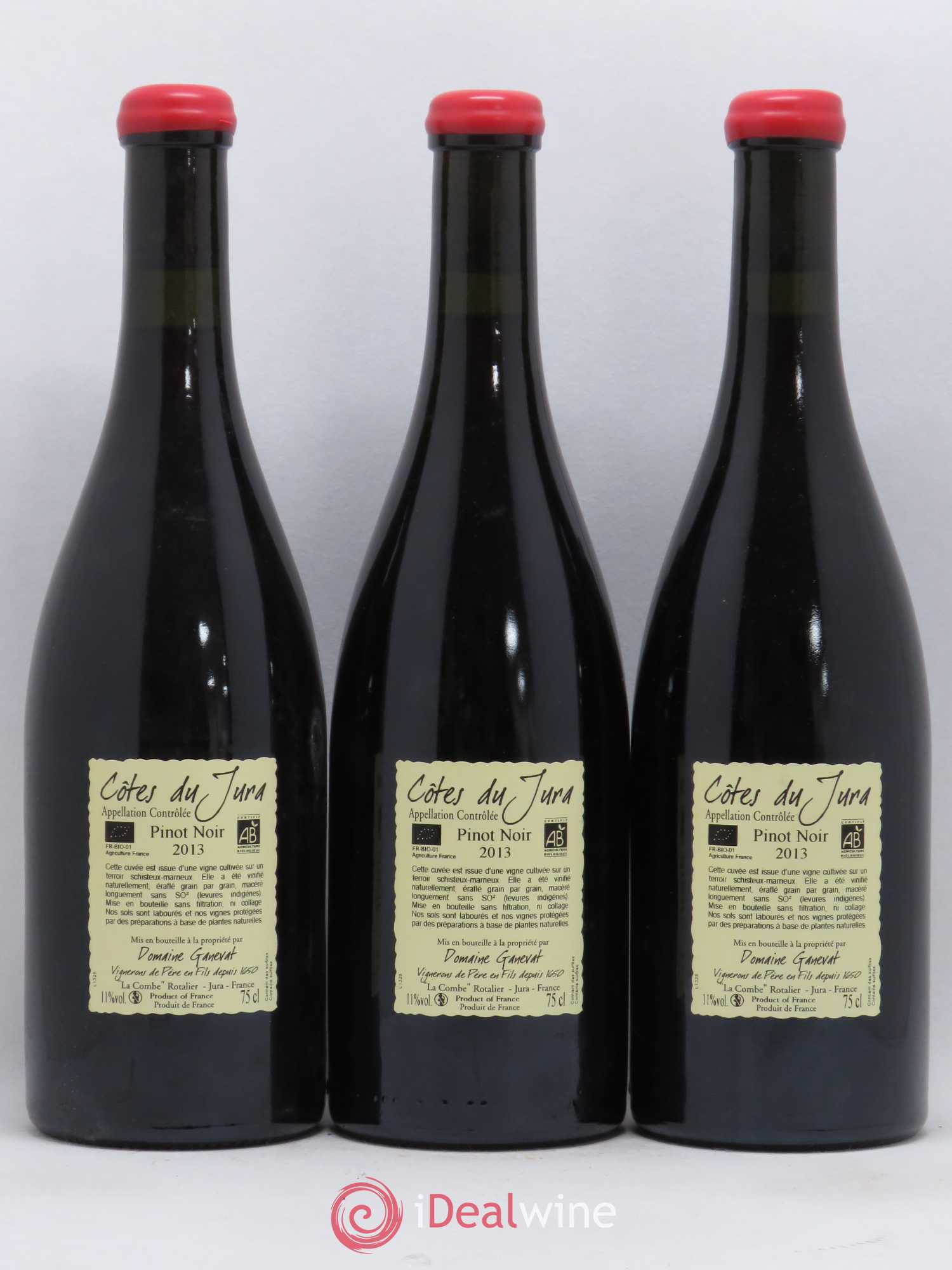 Côtes du Jura Julien En Billat Jean-François Ganevat (Domaine) 2013 - Lot de 3 bouteilles - 1