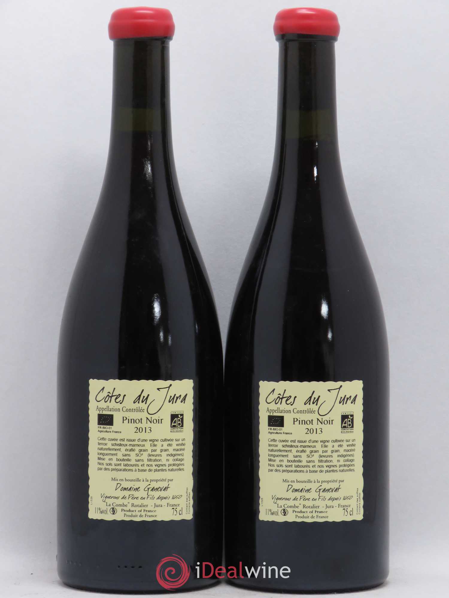 Côtes du Jura Julien En Billat Jean-François Ganevat (Domaine) 2013 - Lot de 2 bouteilles - 1