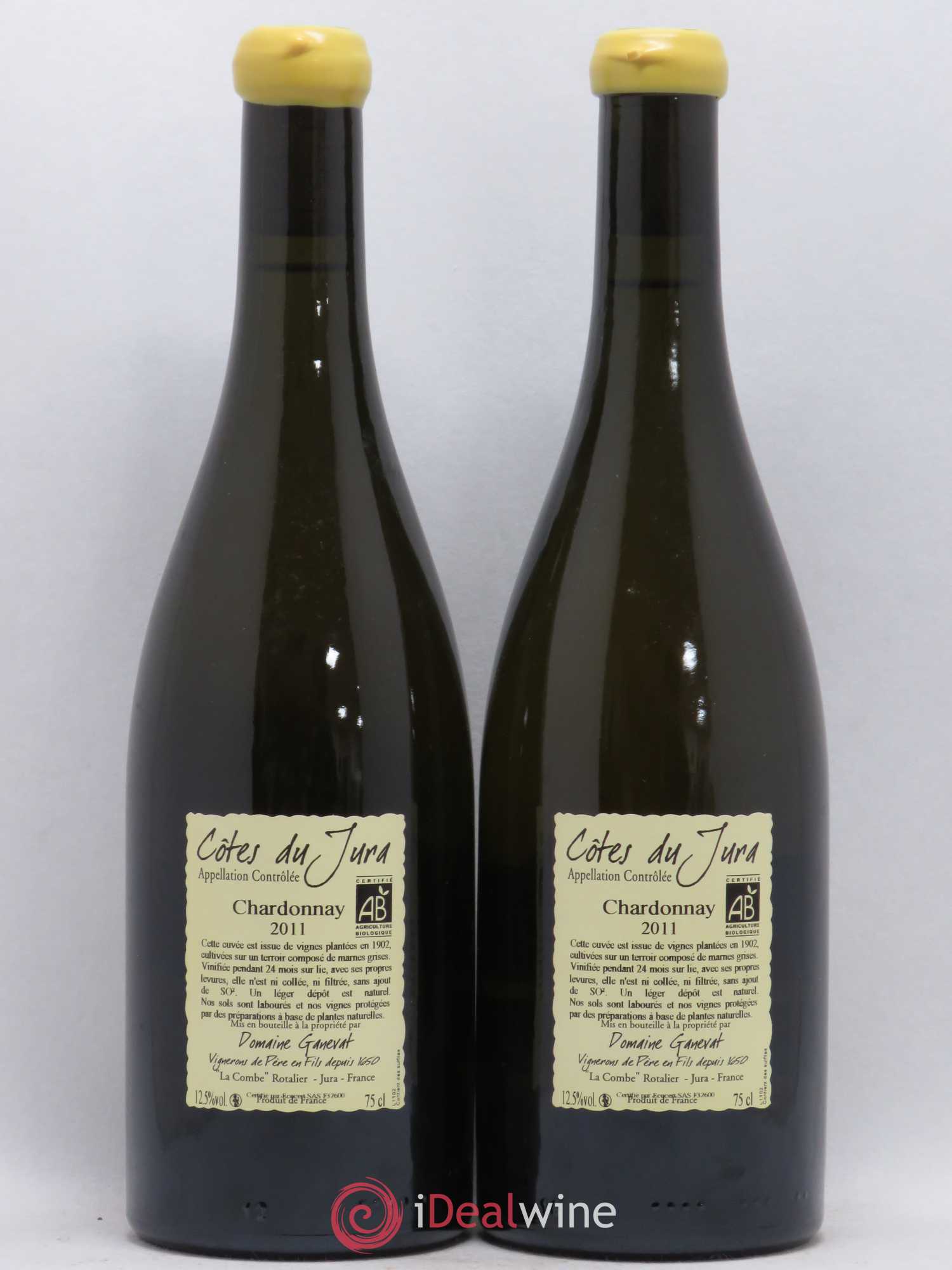 Côtes du Jura Les Chalasses Vieilles Vignes Jean-François Ganevat (Domaine) 2011 - Lot de 2 bouteilles - 1