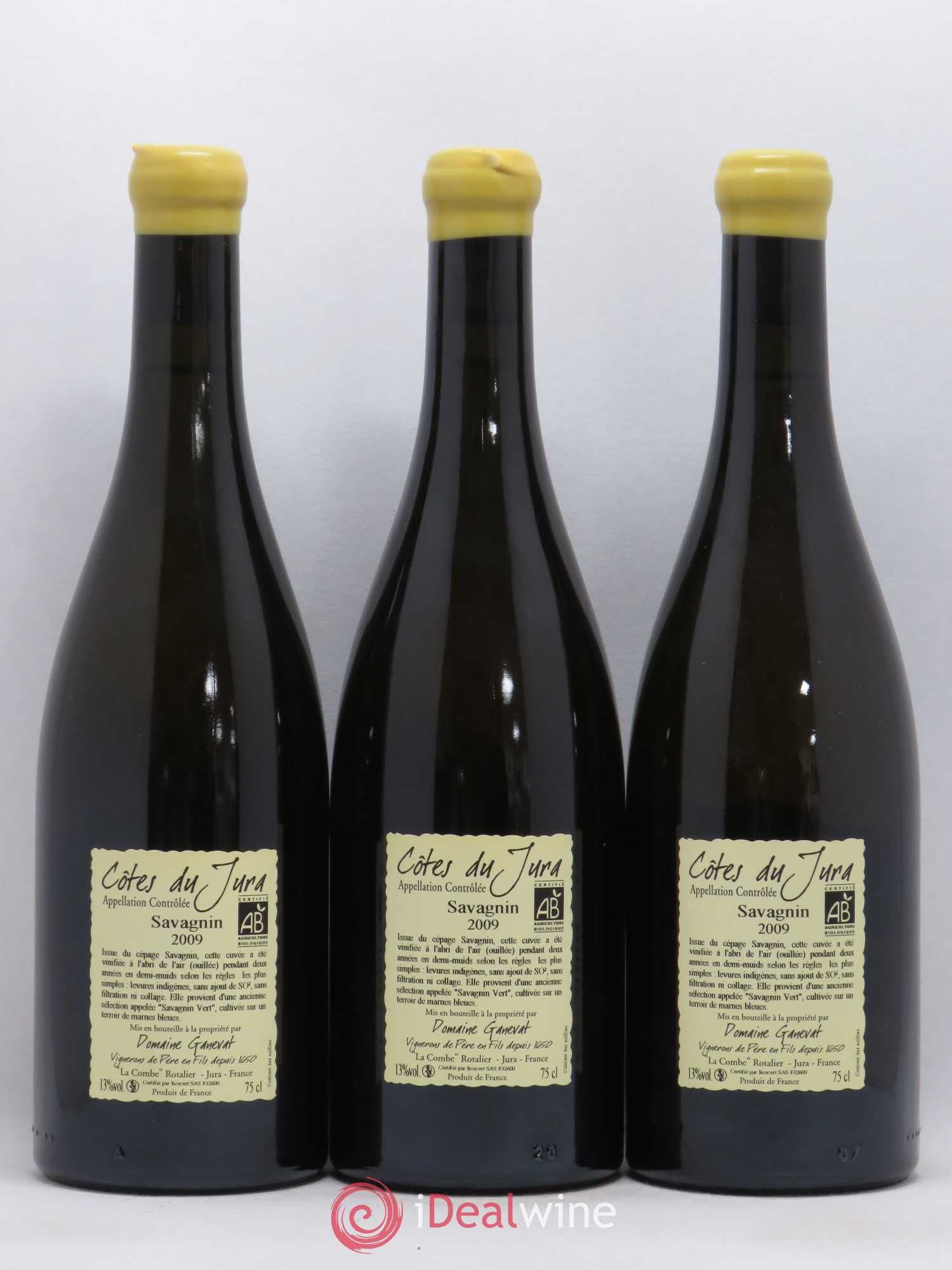 Côtes du Jura Les Chalasses Marnes Bleues Jean-François Ganevat (Domaine) 2009 - Lot de 3 bouteilles - 1