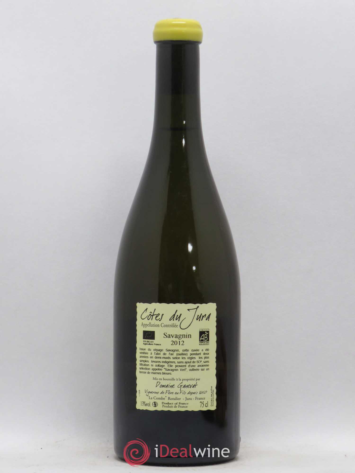 Côtes du Jura Les Chalasses Marnes Bleues Jean-François Ganevat (Domaine) 2012 - Lot de 1 bouteille - 1