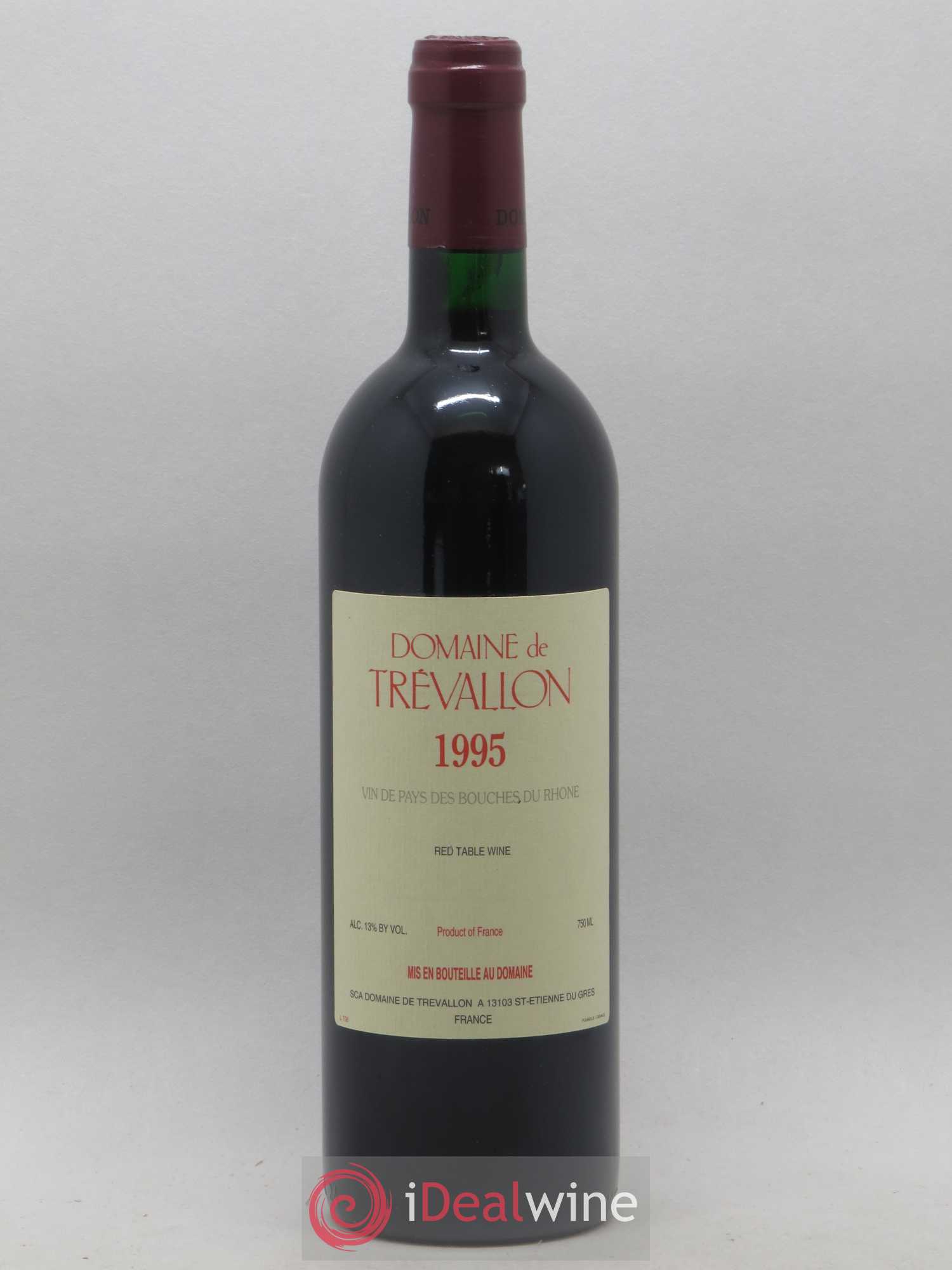 VDP Bouches du Rhône Trévallon (Domaine de) Eloi Dürrbach 1995 - Lot de 1 bouteille - 0