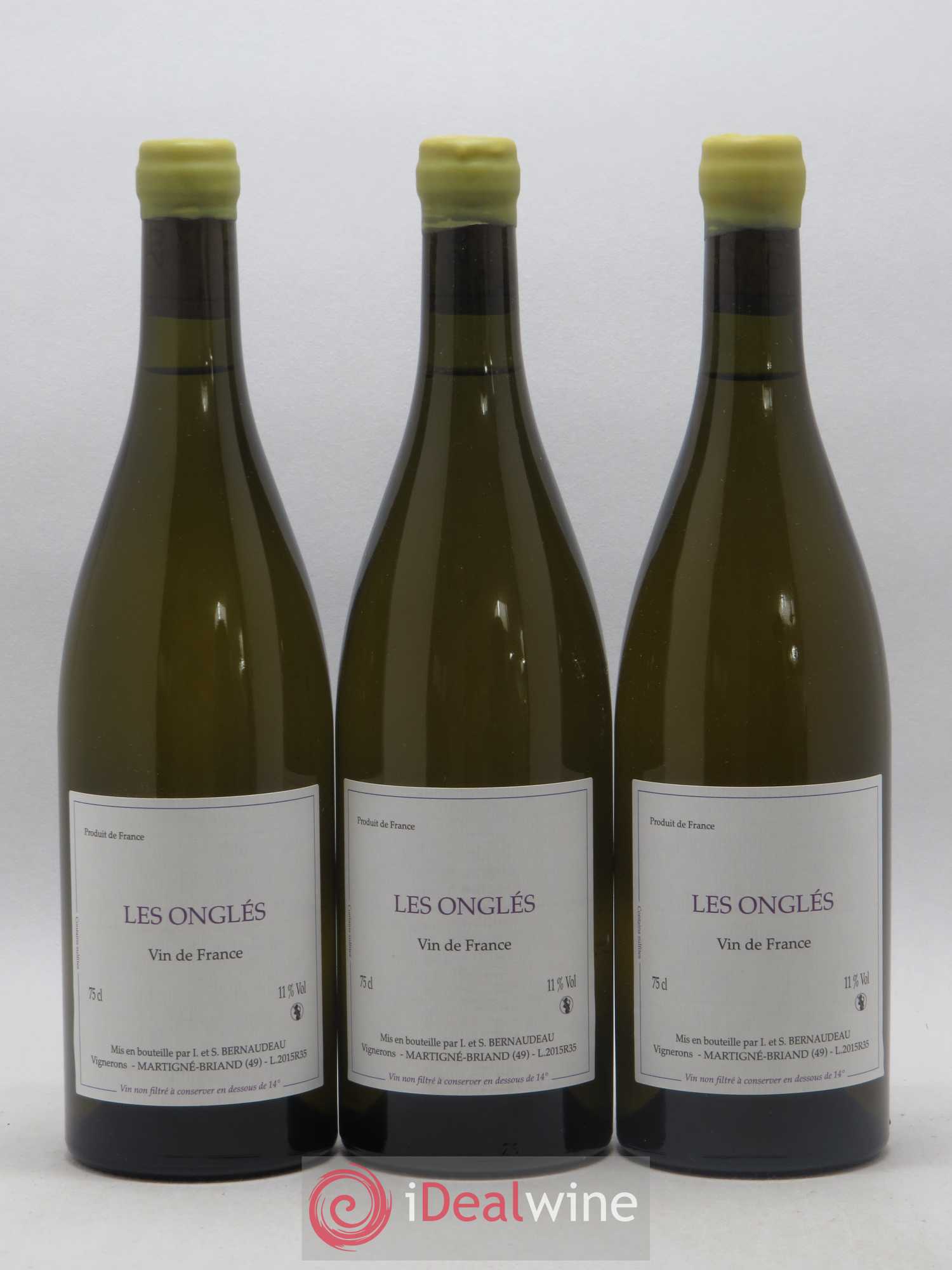 Vin de France Les Onglés Stéphane Bernaudeau 2015 - Lot de 6 bouteilles - 1