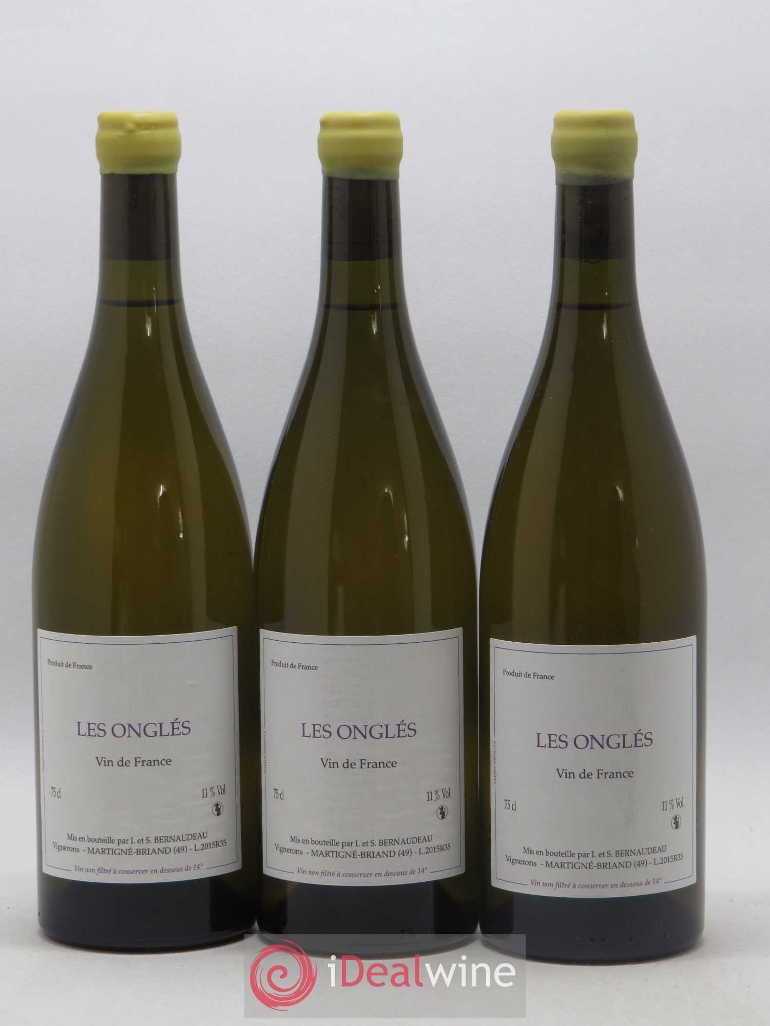 Vin de France Les Onglés Stéphane Bernaudeau 2015 - Lot de 6 bouteilles - 2