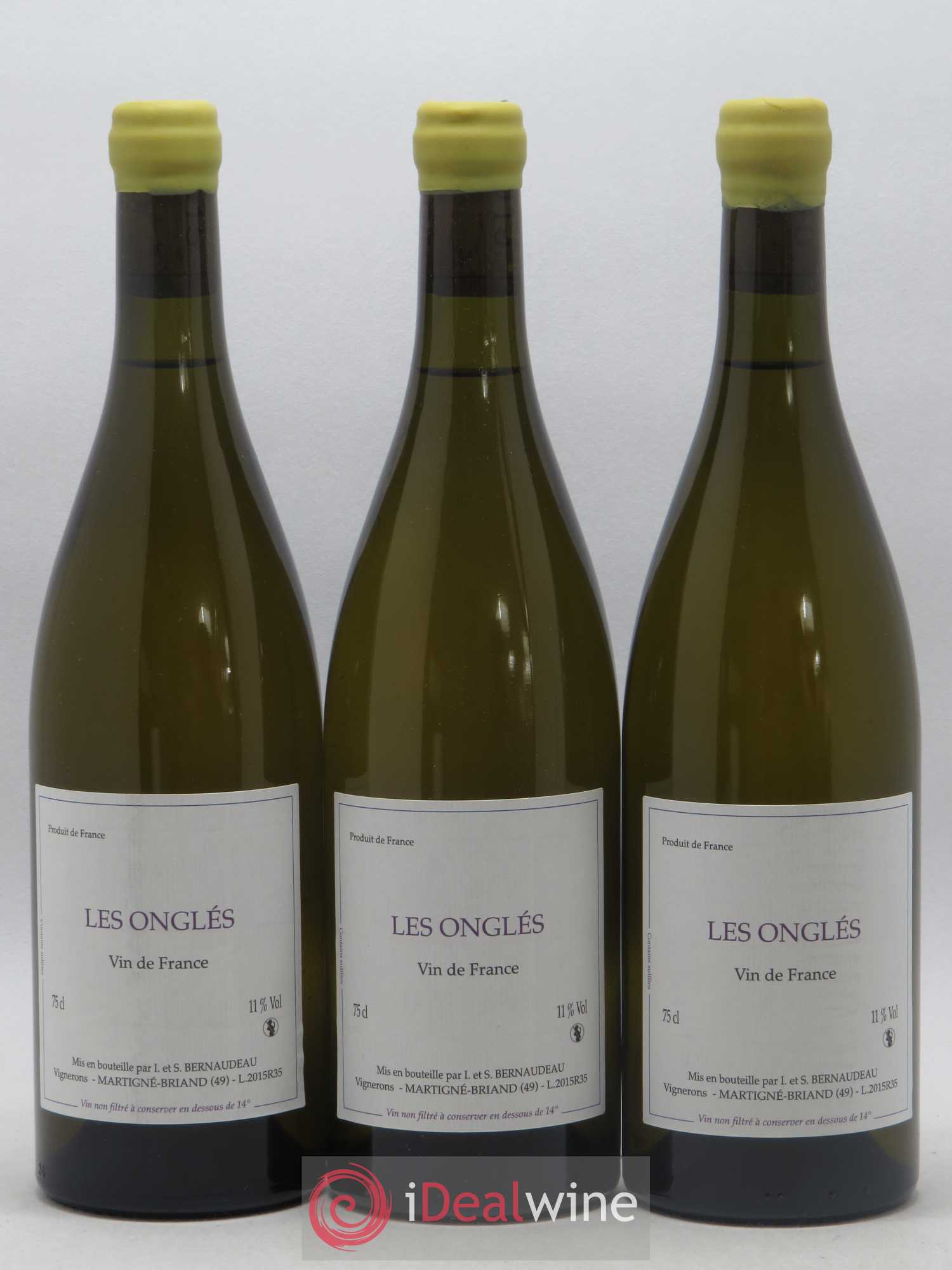 Vin de France Les Onglés Stéphane Bernaudeau 2015 - Lot de 6 bouteilles - 2