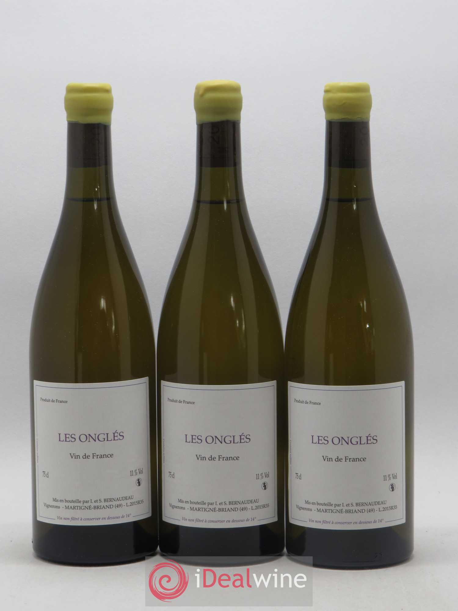 Vin de France Les Onglés Stéphane Bernaudeau 2015 - Lot de 6 bouteilles - 1