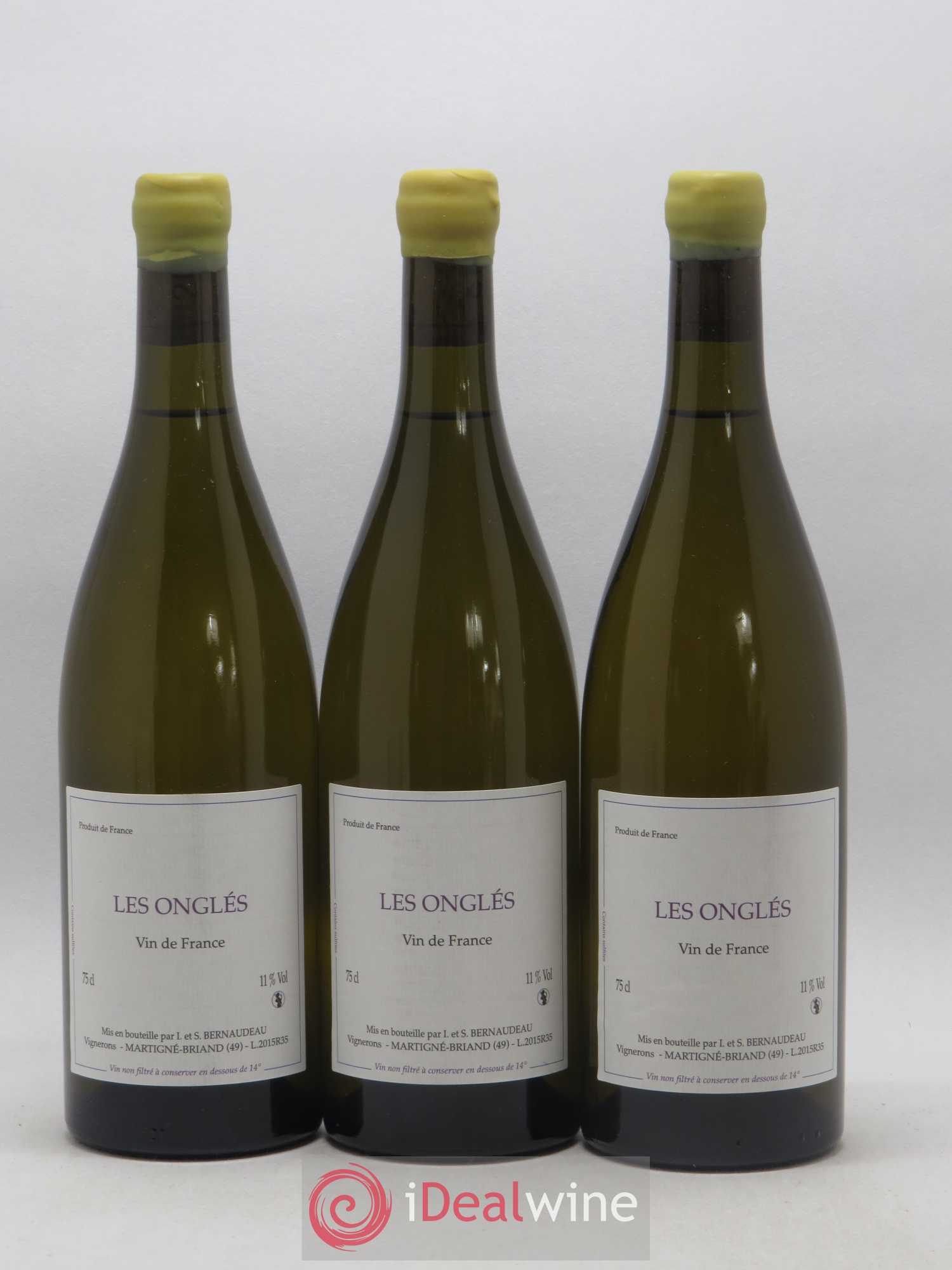 Vin de France Les Onglés Stéphane Bernaudeau 2015 - Lot de 6 bouteilles - 2