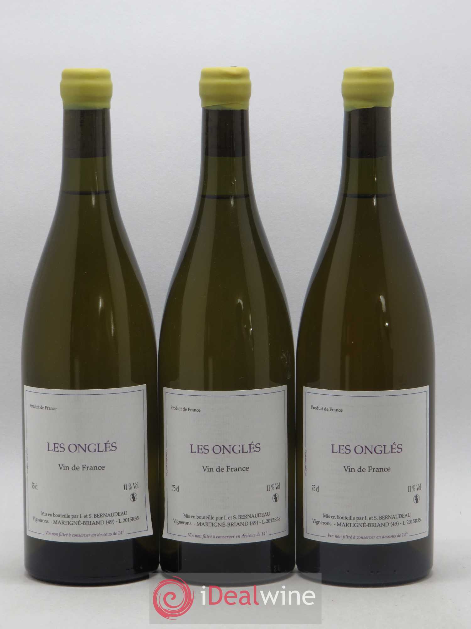 Vin de France Les Onglés Stéphane Bernaudeau 2015 - Lot de 6 bouteilles - 2