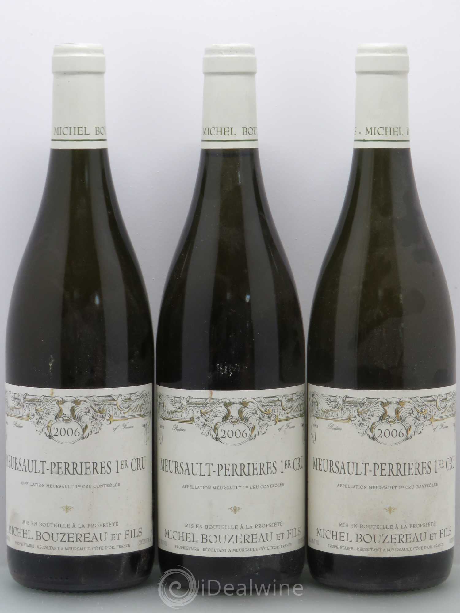 Meursault 1er Cru Perrières Michel Bouzereau et Fils (Domaine) 2006 - Lot de 5 bouteilles - 1