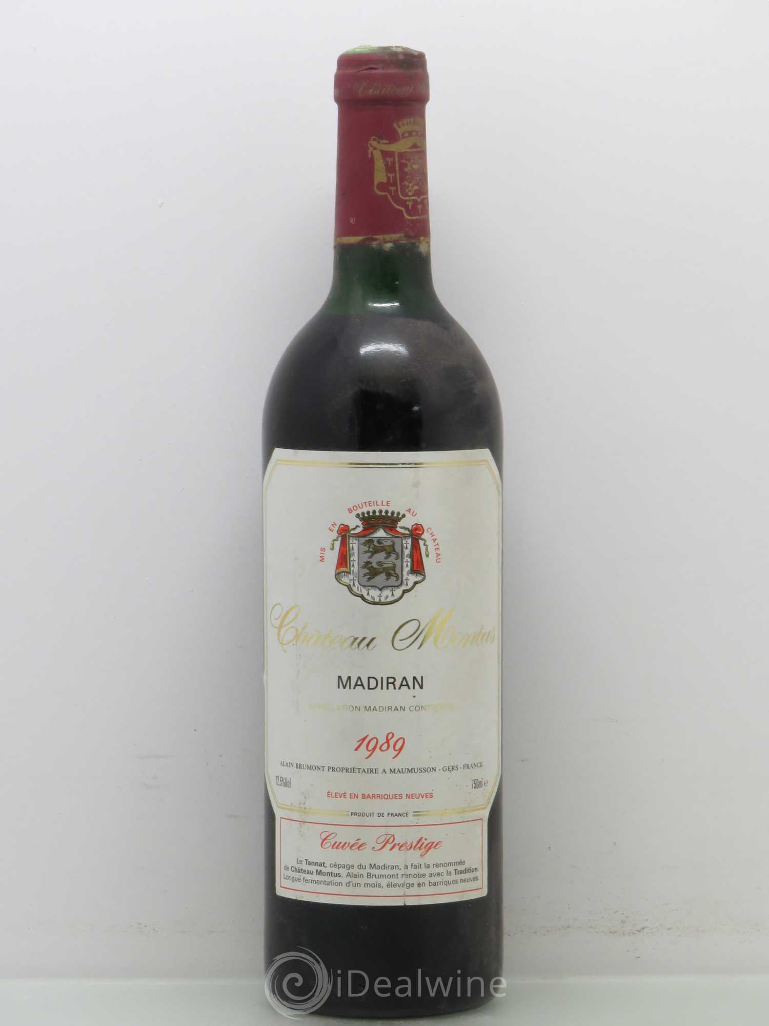 Madiran Château Montus-Prestige Alain Brumont 1989 - Lot de 1 bouteille - 0